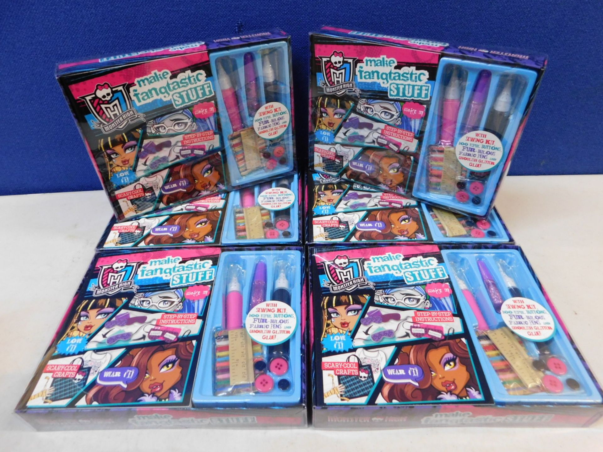 6 BRAND NEW MONSTER HIGH: MAKE FANGTASTIC STUFF GIFT BOX SET RRP Â£8.99