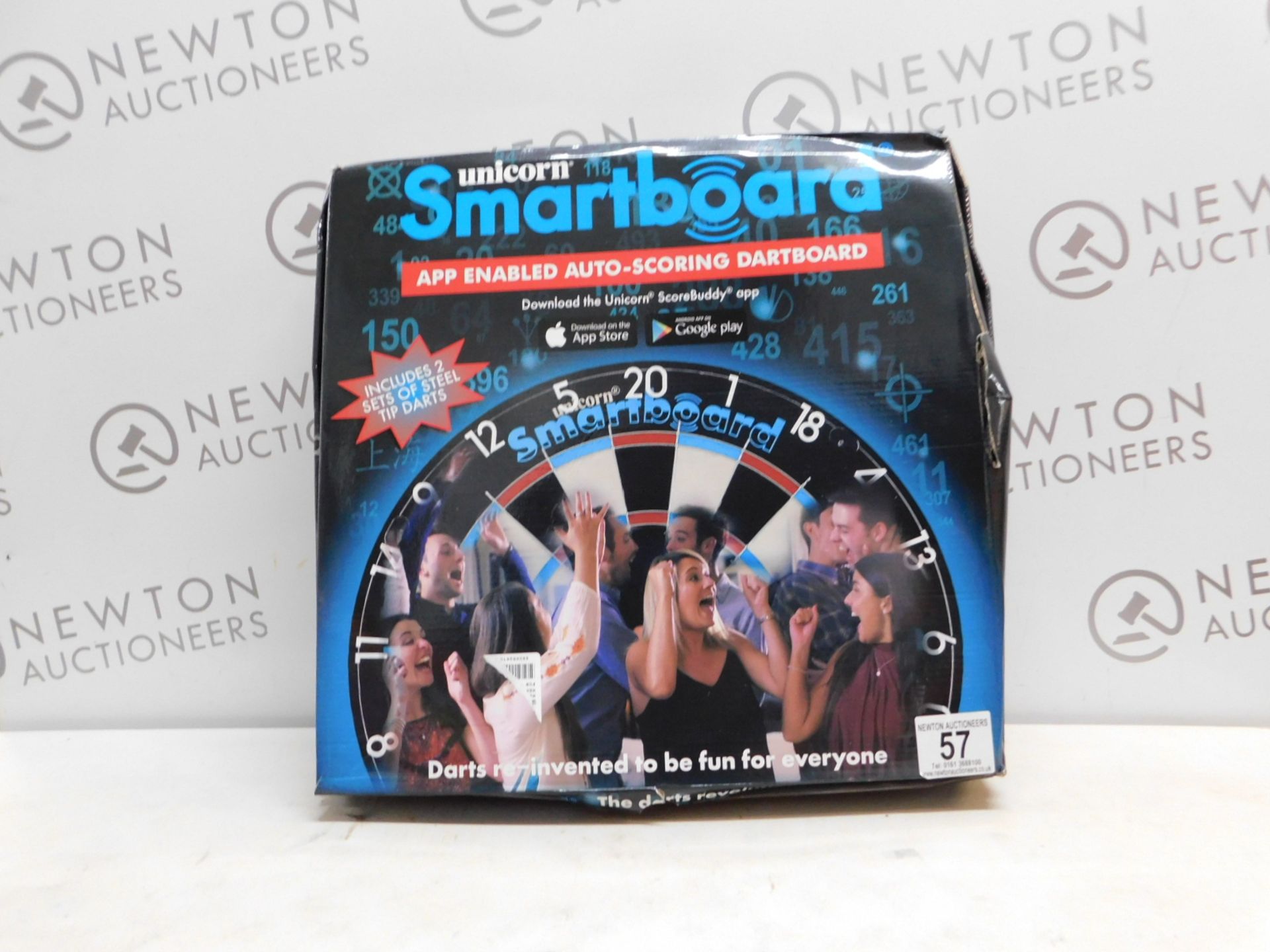 1 BOXED UNICORN DARTS APP ENABLED SMARTBOARD RRP Â£199