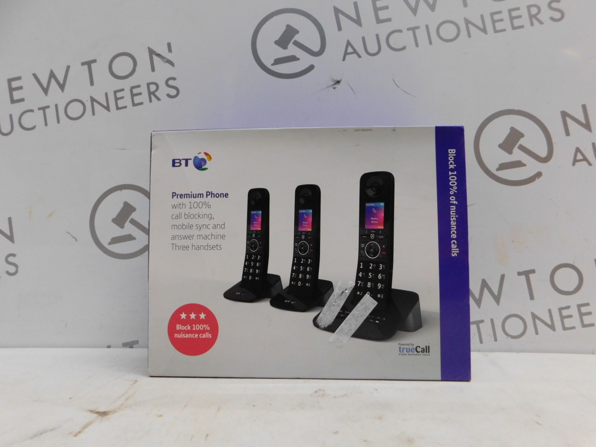 1 BOXED BT PREMIUM TRIO CORDLESS PHONE SET RRP Â£89.99