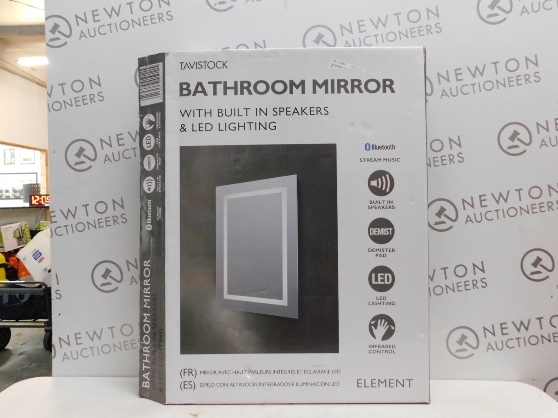 1 BOXED TAVISTOCK ELEMENT BLUETOOTH SPEAKER LED BATHROOM MIRROR RRP Â£199