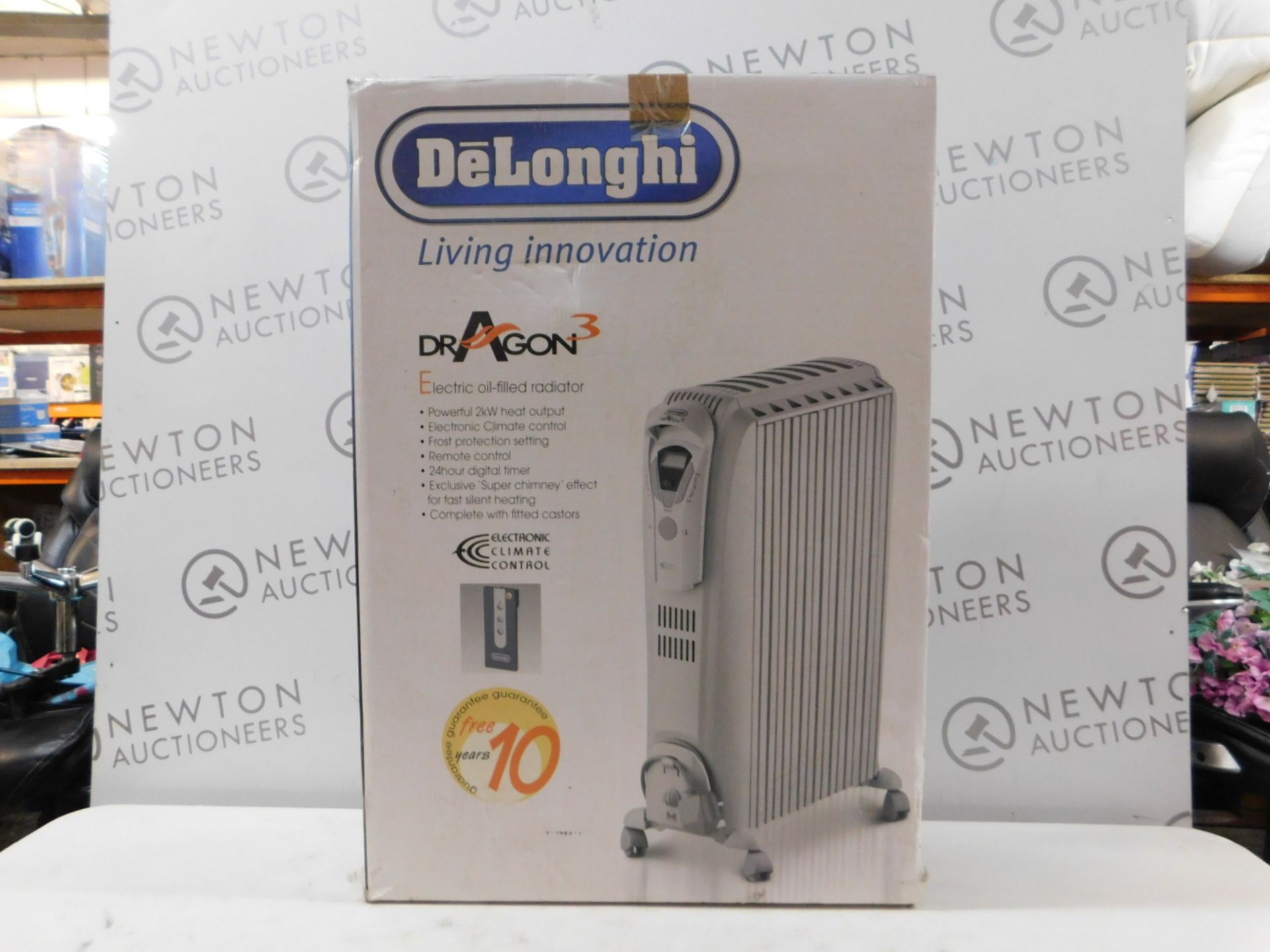 1 BOXED DELONGHI DRAGON 3 ELECTRIC OIL FILLED RADIATOR RRP Â£129.99