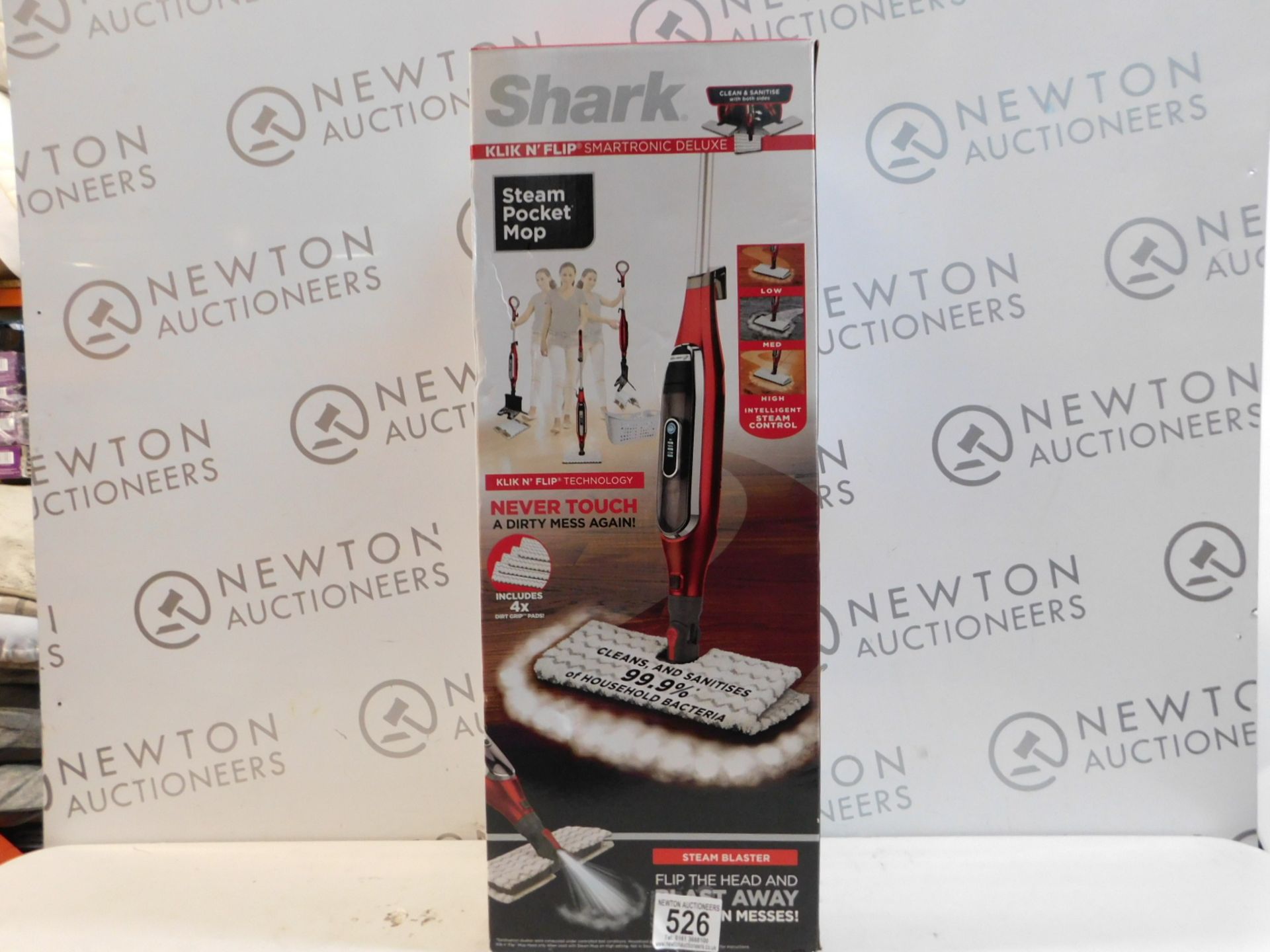 1 BOXED SHARK KLIK N FLIP STEAM POCKET MOP RRP Â£89.99