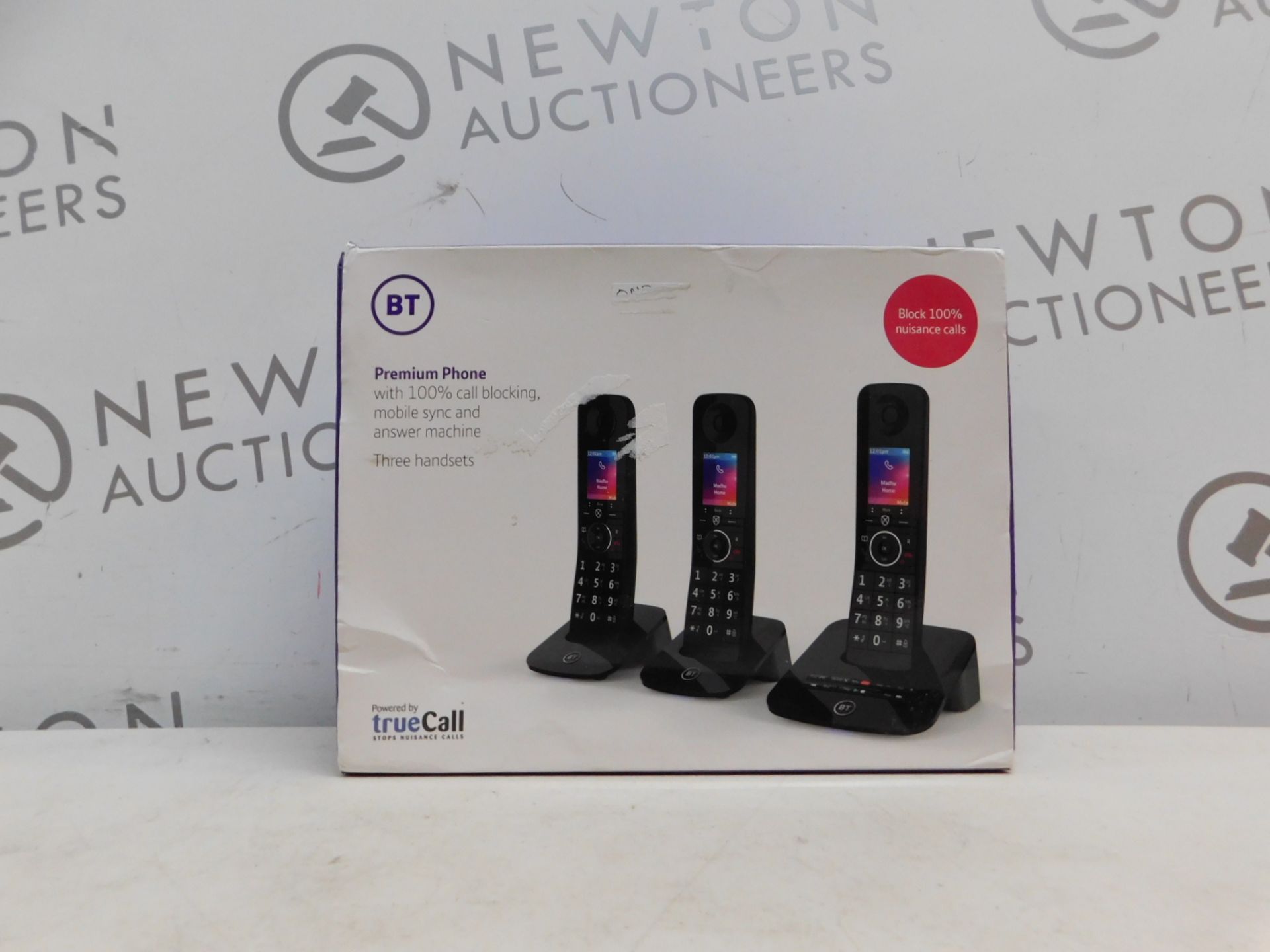 1 BOXED BT PREMIUM TRIO CORDLESS PHONE SET RRP Â£89.99