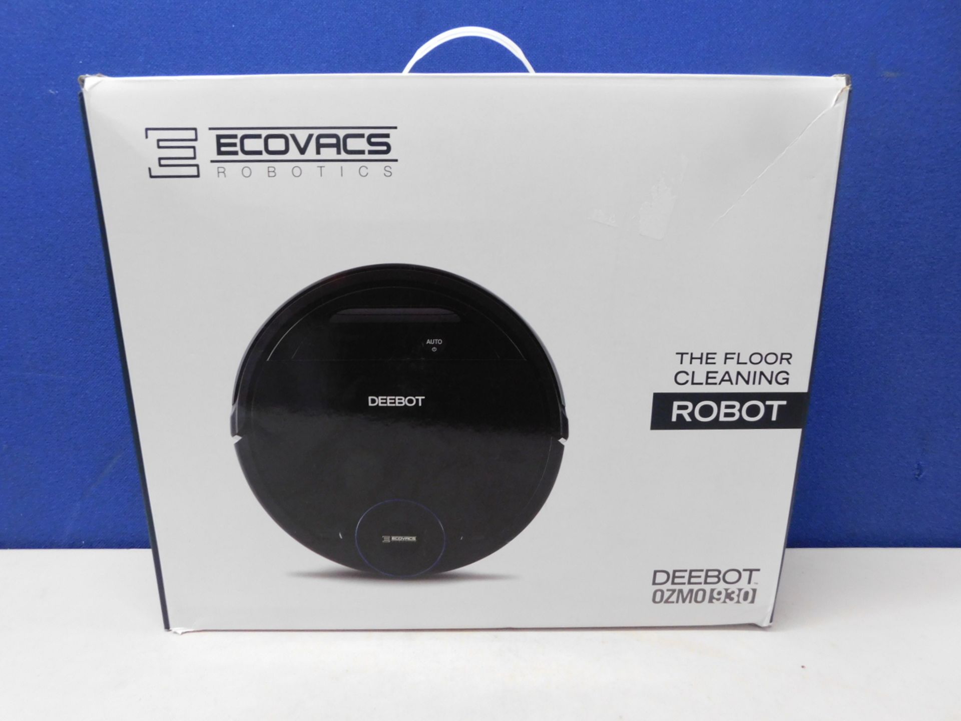 1 BOXED ECOVACS DEEBOT OZMO 930 ROBOT VACUUM CLEANER RRP Â£549.99