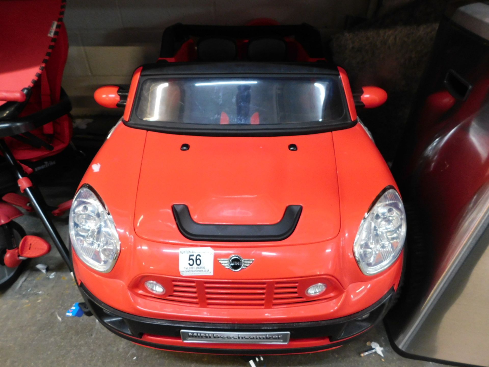 1 MINI COOPER BEACHCOMBER 12 VOLT CHILDRENS RIDE ON TOY RRP Â£299 (WITH REMOTE AND CHARGER)