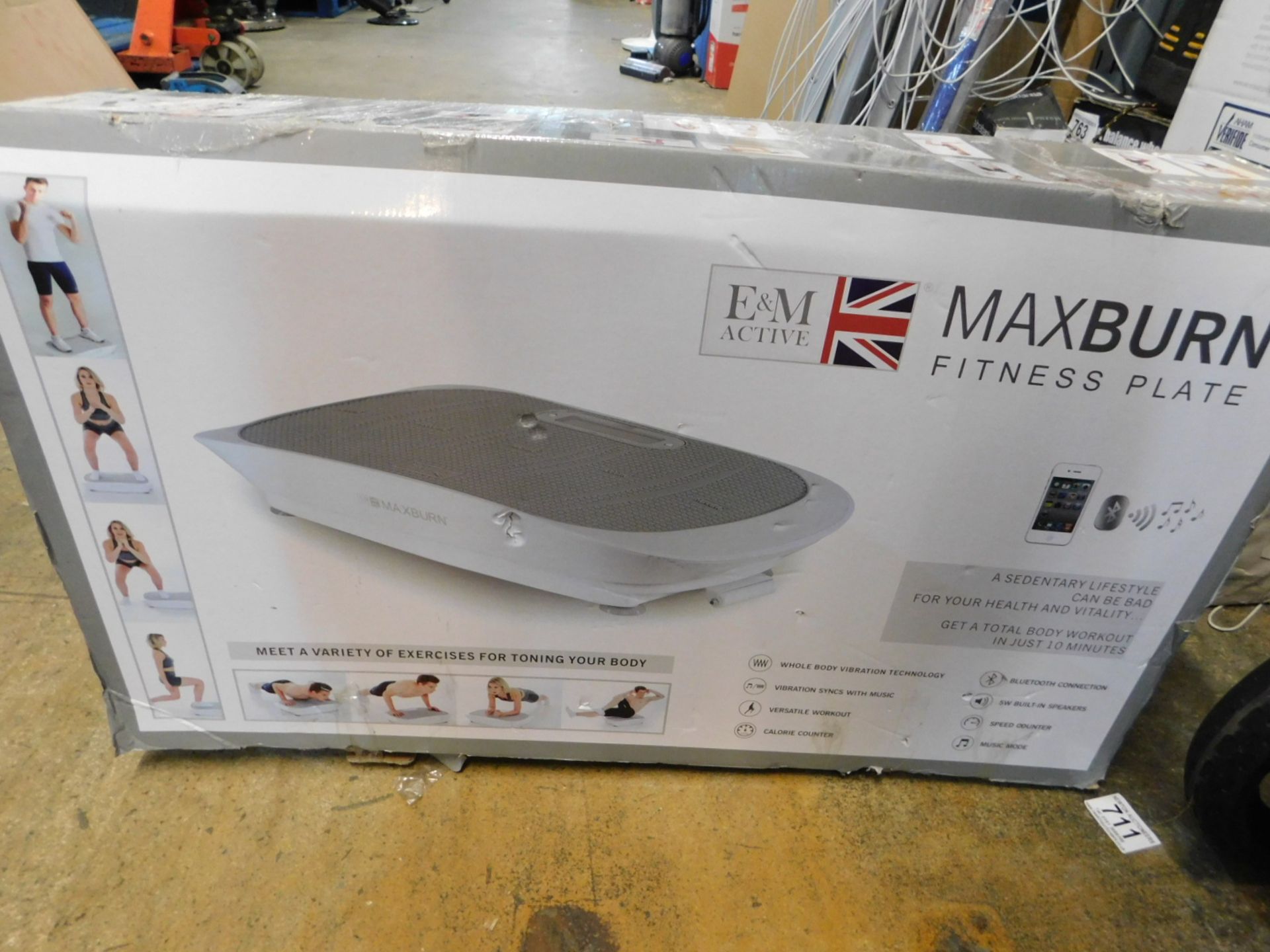 1 BOXED E AND M ACTIVE FITNESS PLATE RRP Â£299