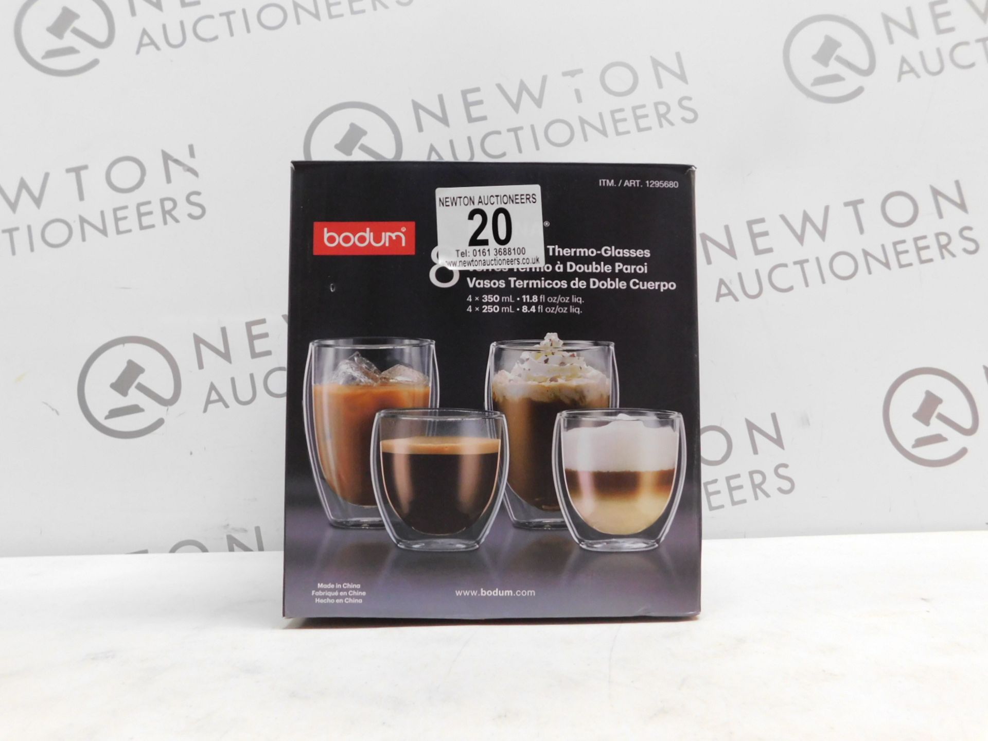 1 BOXED BODUM PAVINA 8PC DOUBLE WALLED THERMO GLASSES RRP Â£79.99