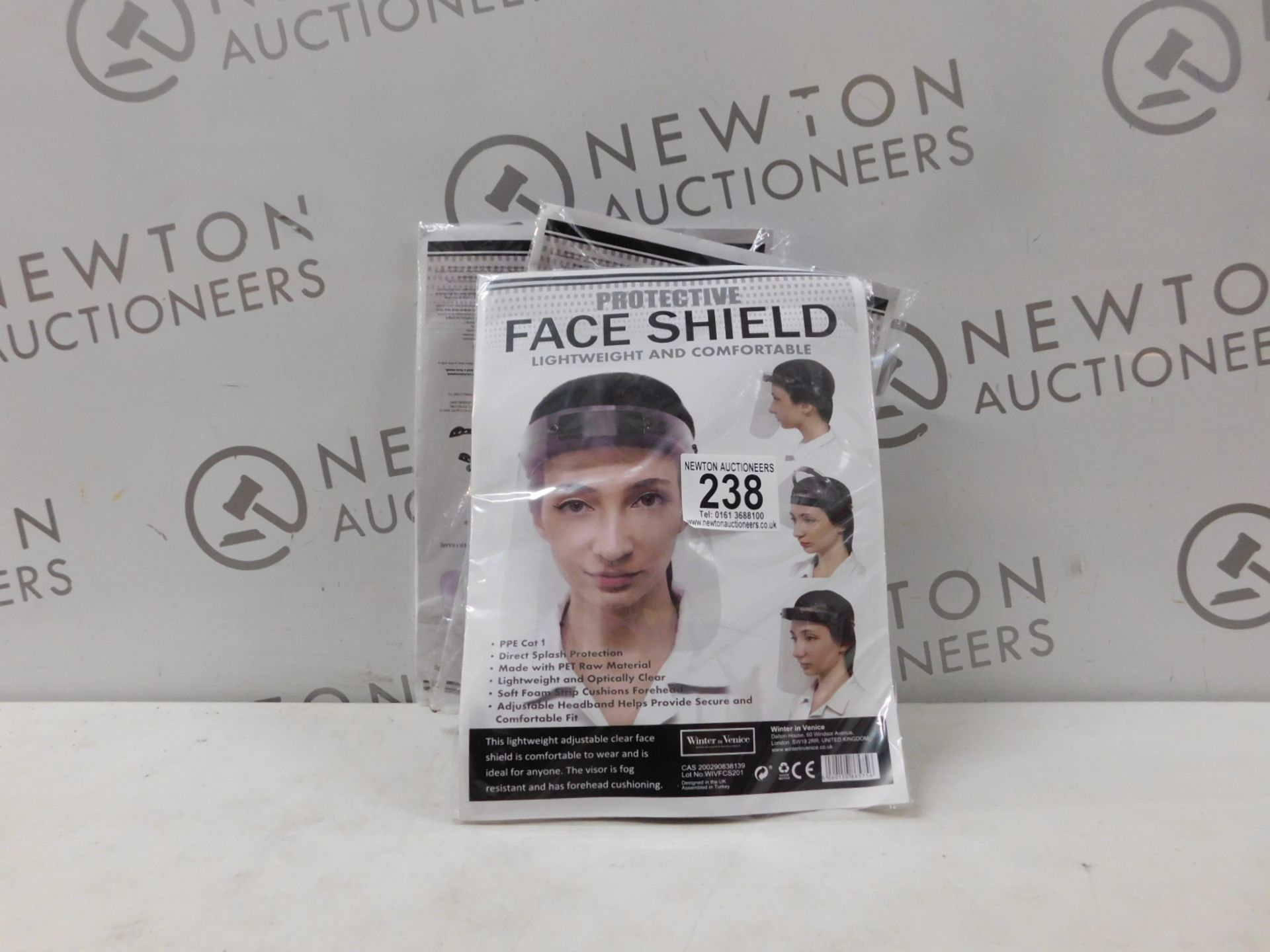 3 BRAND NEW PACKS OF PROTECTIVE FACE SHIELDS RRP Â£9.99