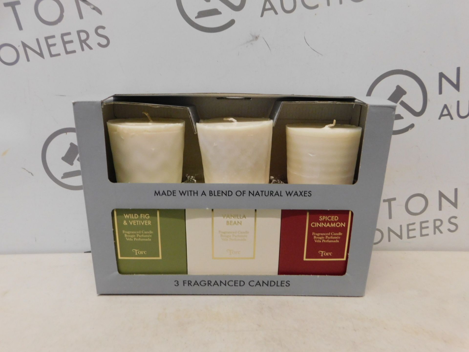 1 BOXED 3 TORC VARIETY FRAGRANCED CANDLES WITH GIFT BOXES RRP Â£49.99