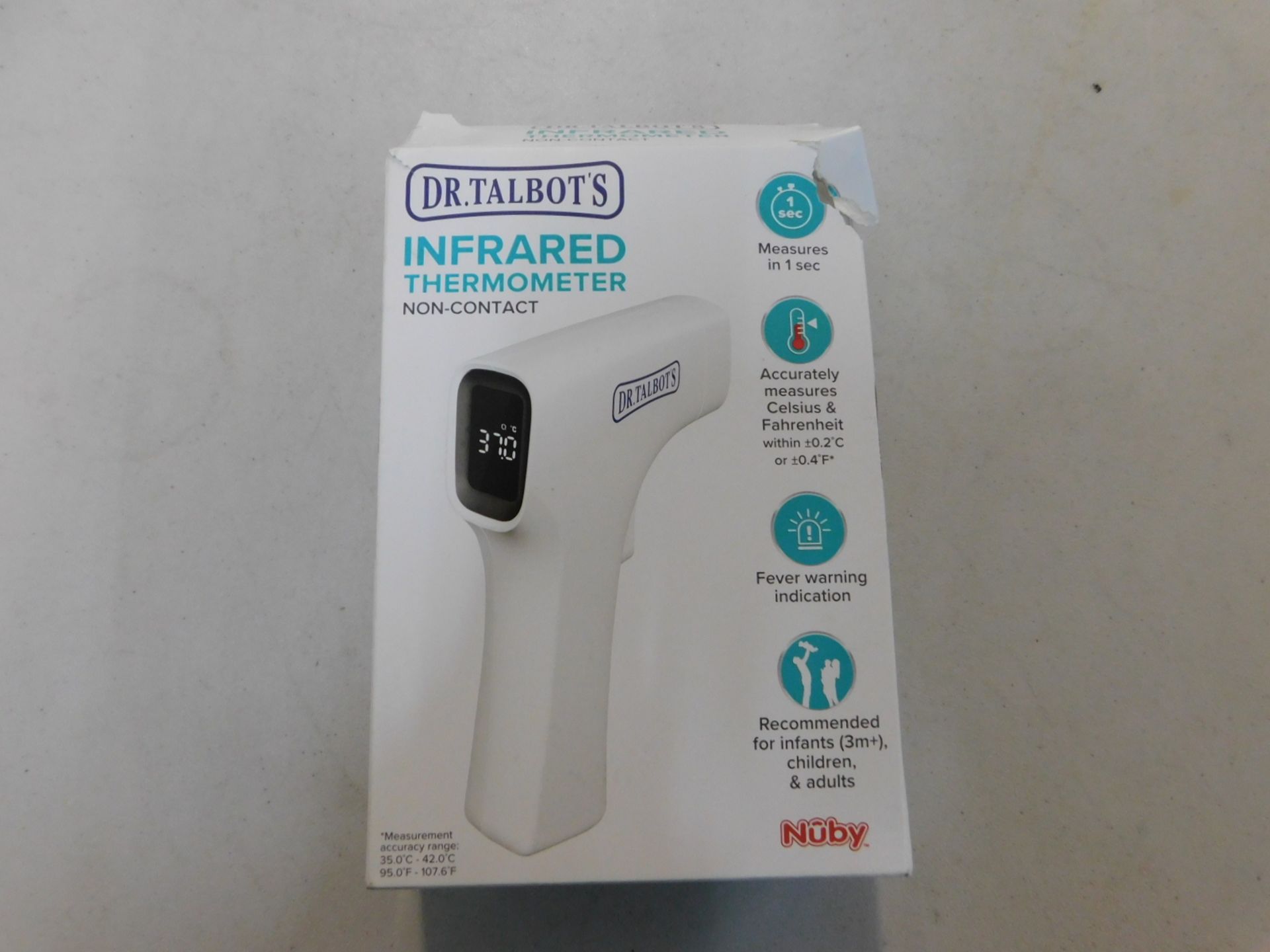 1 BOXED DR TALBOTS INFRARED THERMOMETER NON-CONTACT RRP Ã‚Â£79.99