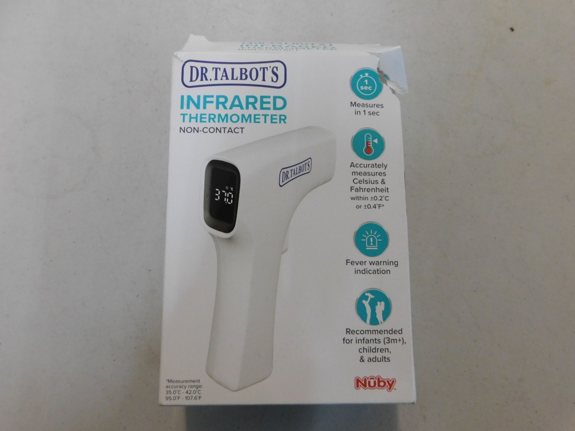 1 BOXED DR TALBOTS INFRARED THERMOMETER NON-CONTACT RRP Ã‚Â£79.99