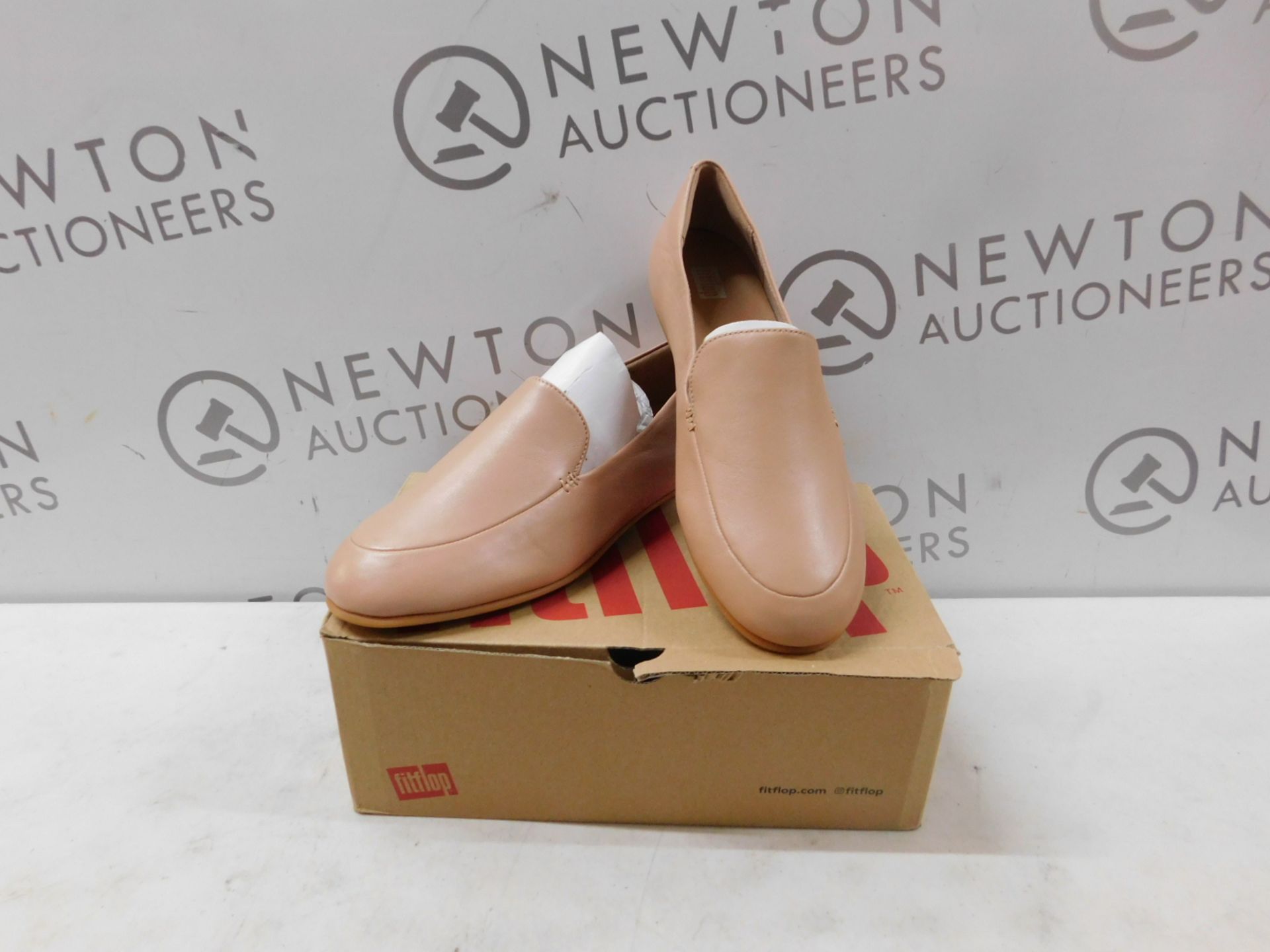 1 BRAND NEW BOXED PAIR OF FITFLOP LADIES LENA LEATHER LOAFERS UK SIZE 6 RRP Â£60