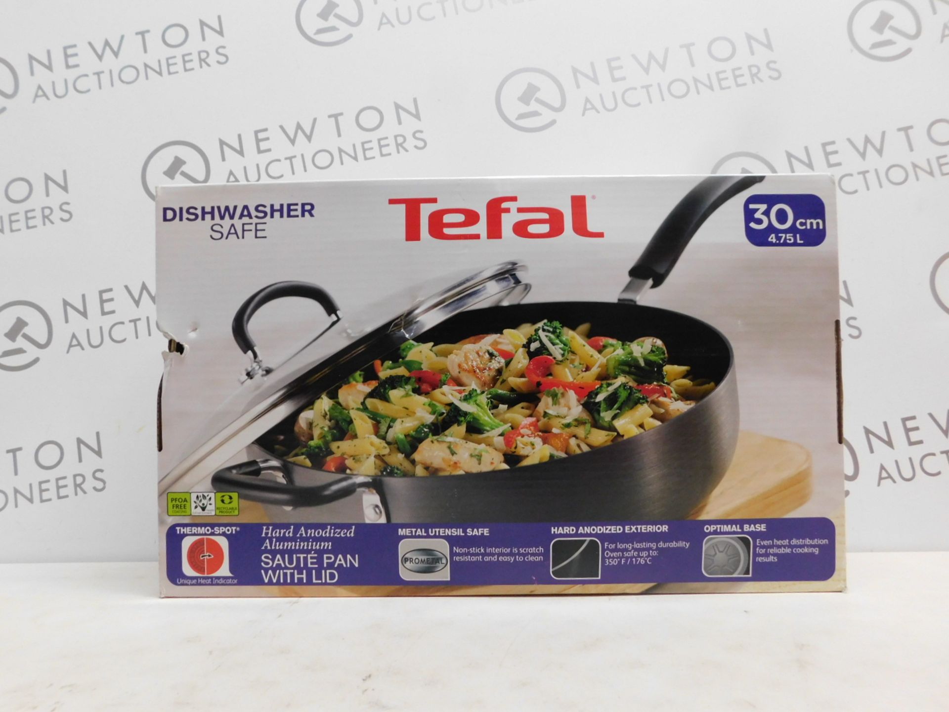 1 BOXED TEFAL HARD ANODIZED ALUMINIUM 30CM SAUTE PAN/SKILLET 4.75L RRP Â£39