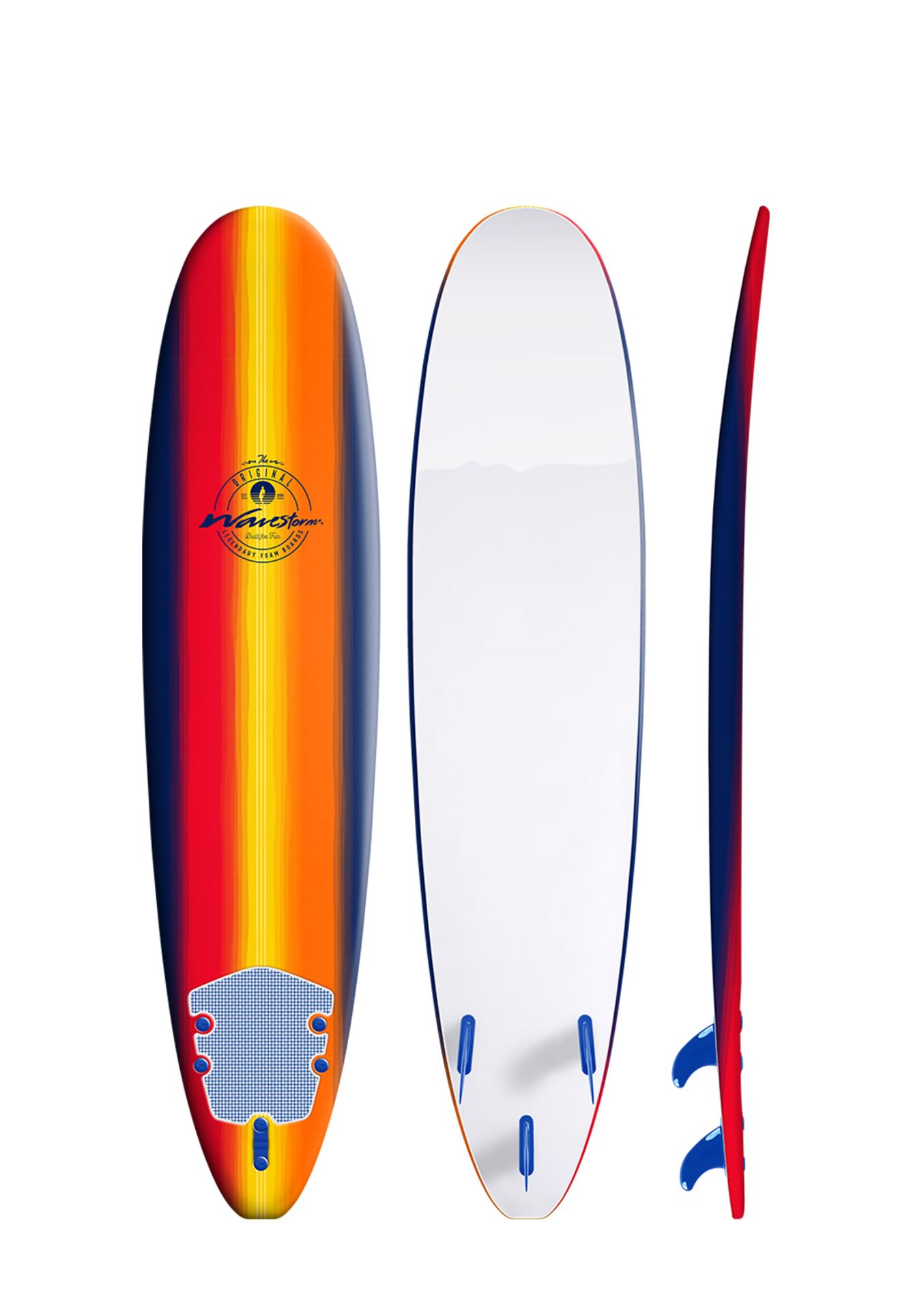 1 WAVESTORM 8FT/ 244CM CLASSIC SURFBOARD RRP Â£199 (HAS MARKS AND FEW CHIPS, GENERIC IMAGE GUIDE)