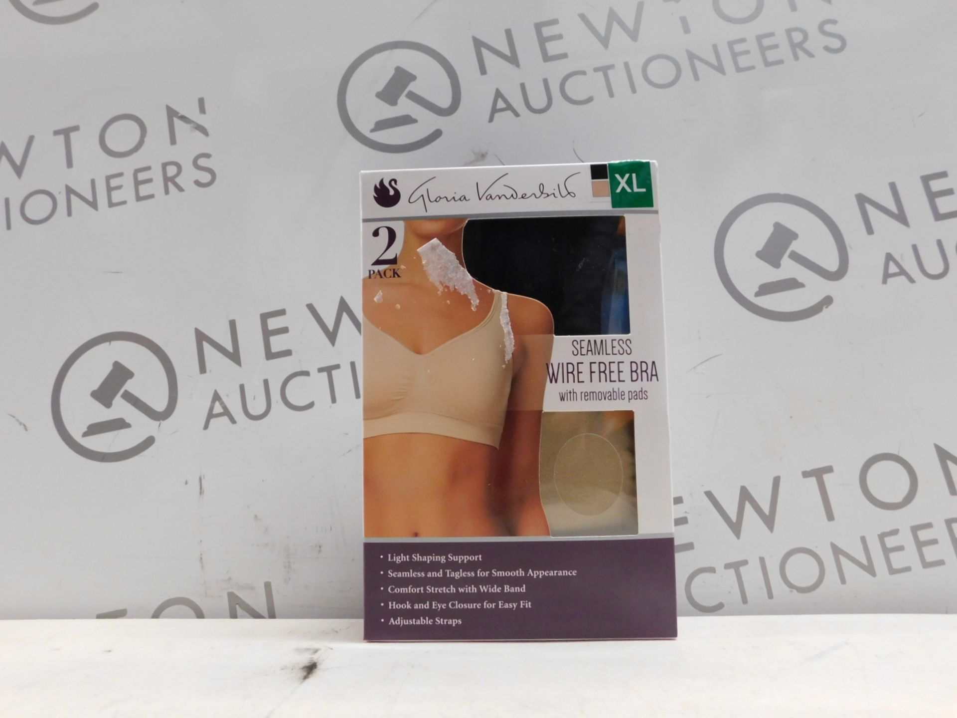 1 BOXED GLORIA VANDERBILT WIRE FREE BRA BREATHABLE SEAMLESS WITH REMOVABLE PADS SIZE XL RRP Â£39
