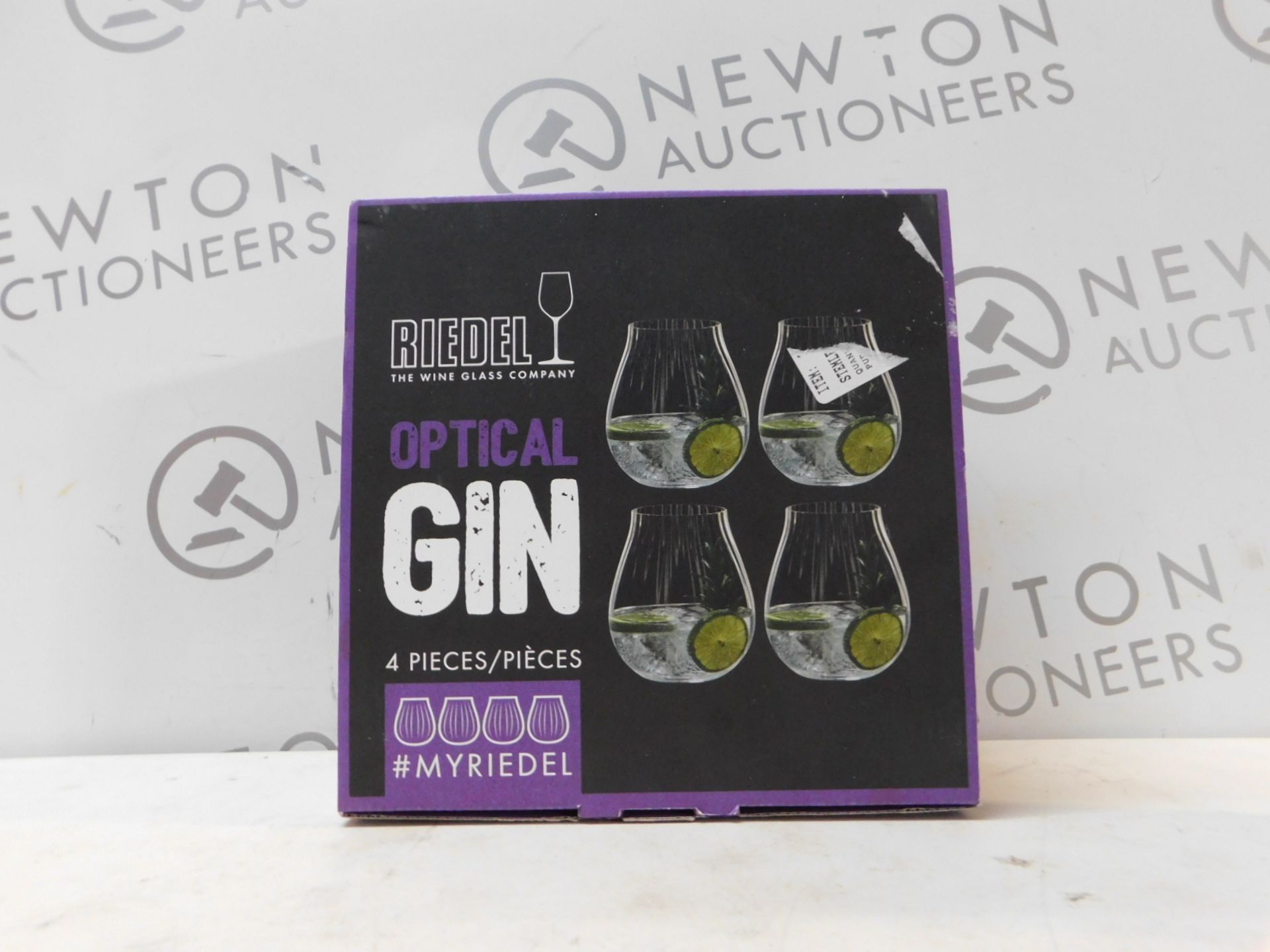 1 BOXED SET OF 4 RIEDEL GIN GLASS SET RRP Â£39