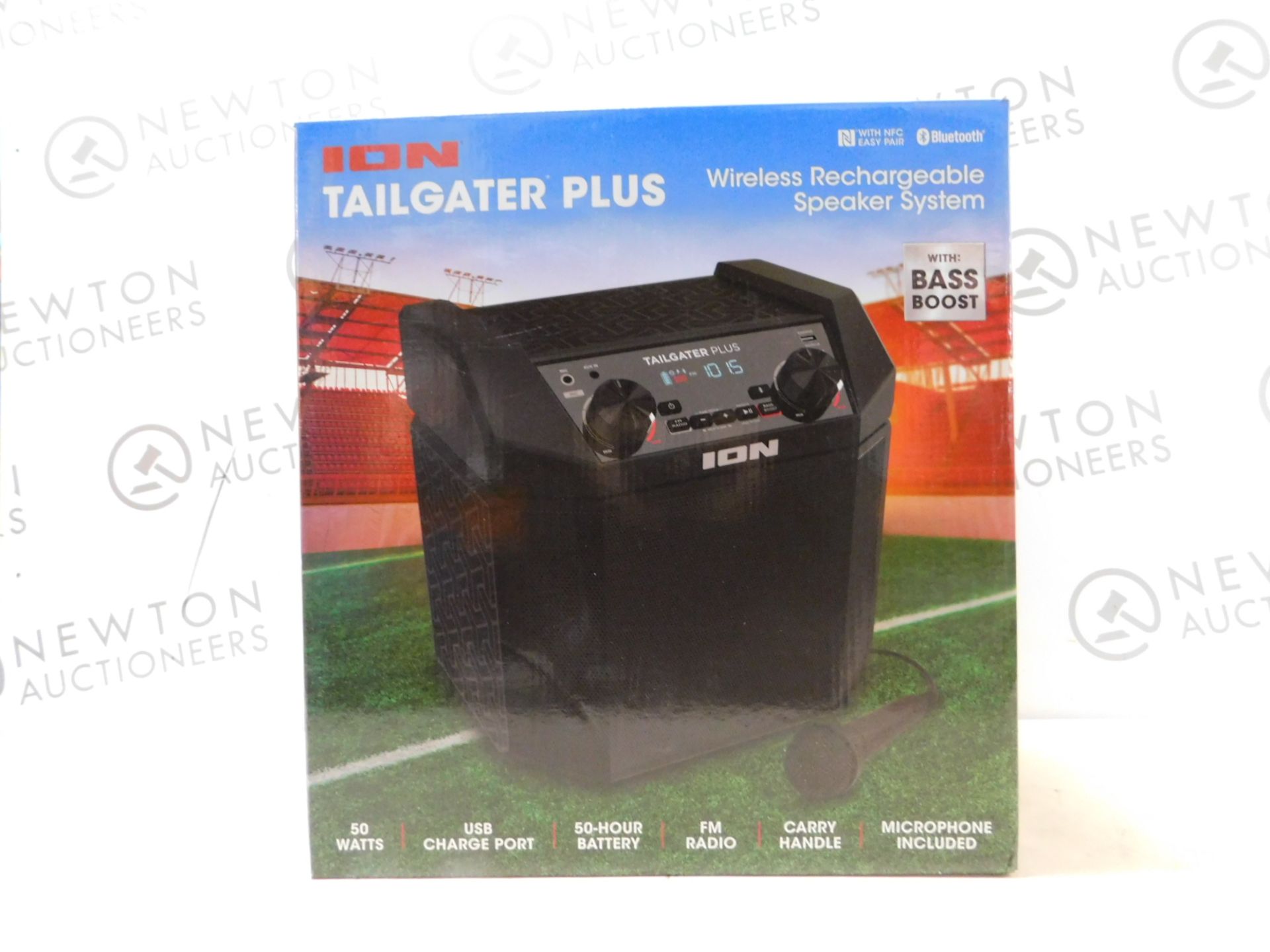 1 BOXED ION TAILGATER PLUS WIRELESS RECHARGEABLE PORTABLE SPEAKER SYSTEM RRP Â£129
