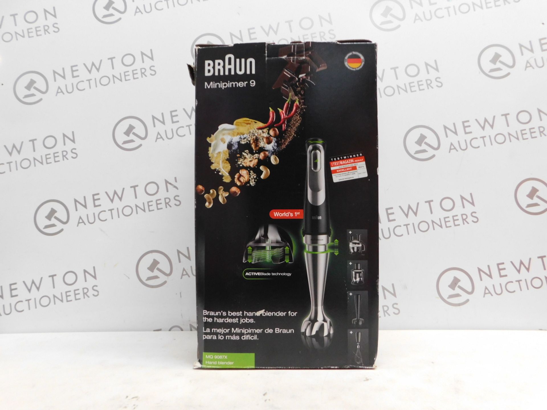 1 BOXED BRAUN MULTI-QUICK 9 MQ9087X HAND BLENDER RRP Â£149.99