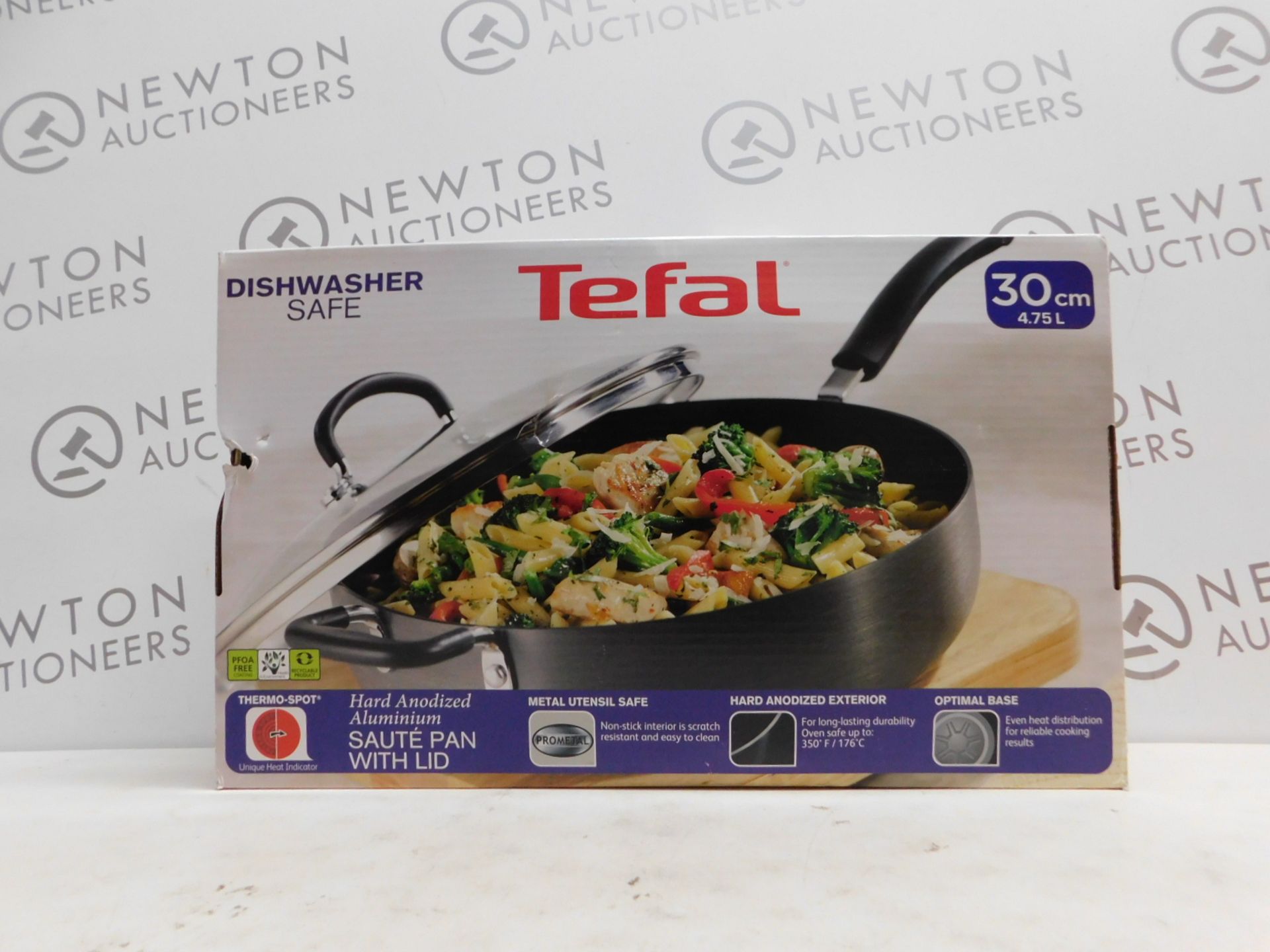 1 BOXED TEFAL HARD ANODIZED ALUMINIUM 30CM SAUTE PAN/SKILLET 4.75L RRP Â£39