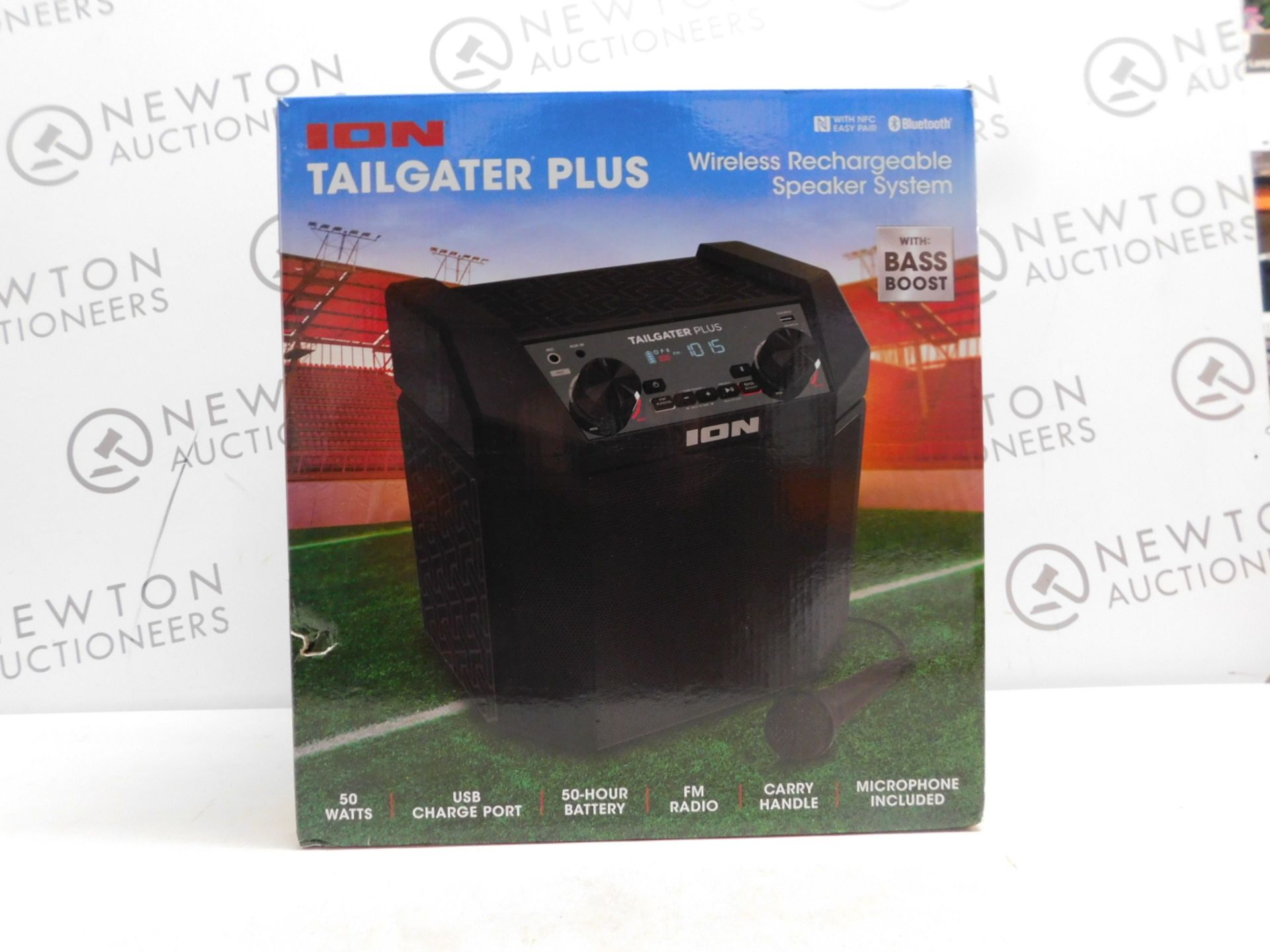 1 BOXED ION TAILGATER PLUS WIRELESS RECHARGEABLE PORTABLE SPEAKER SYSTEM RRP Â£129