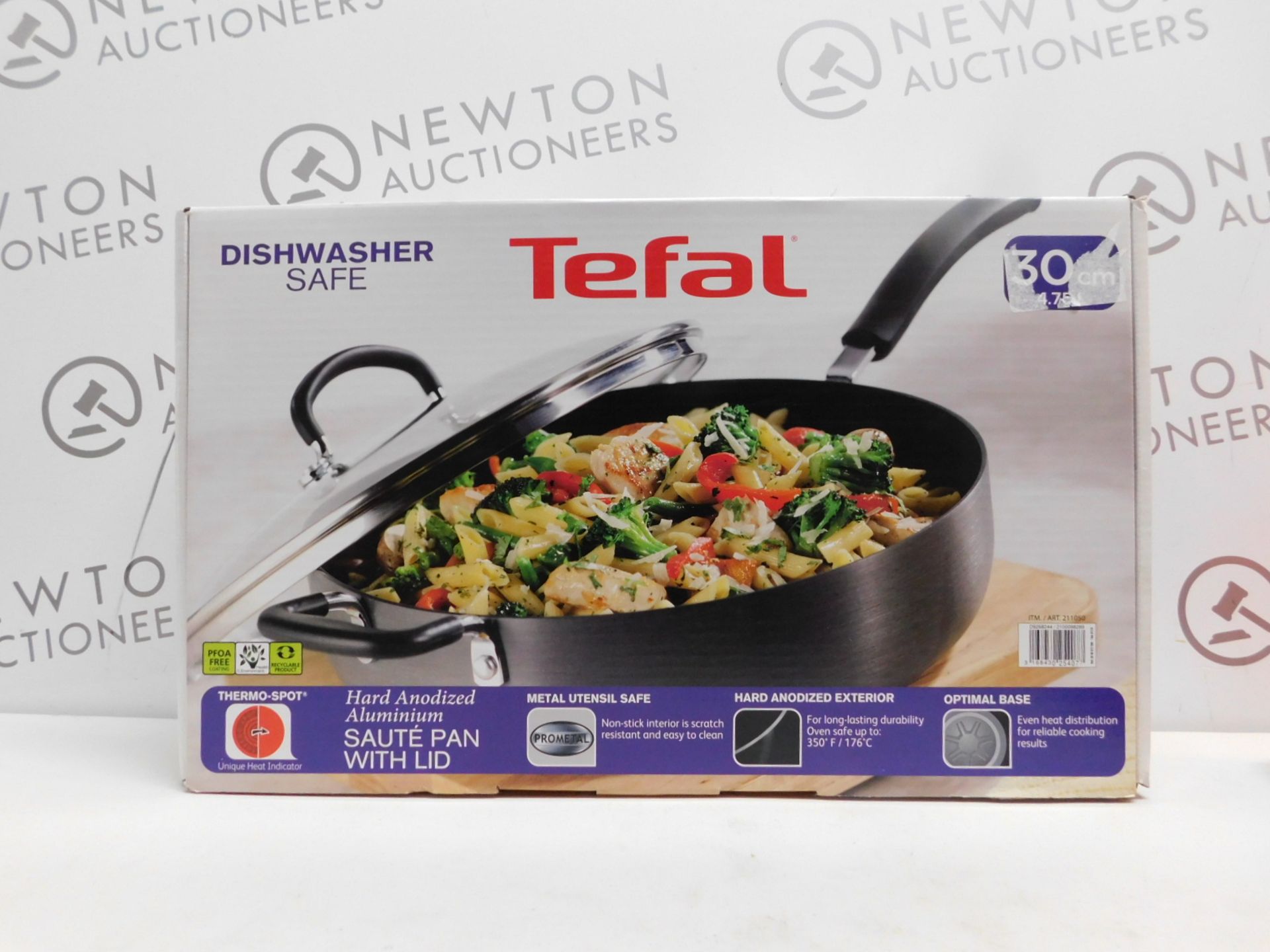 1 BOXED TEFAL HARD ANODIZED ALUMINIUM 30CM SAUTE PAN/SKILLET 4.75L RRP Â£39