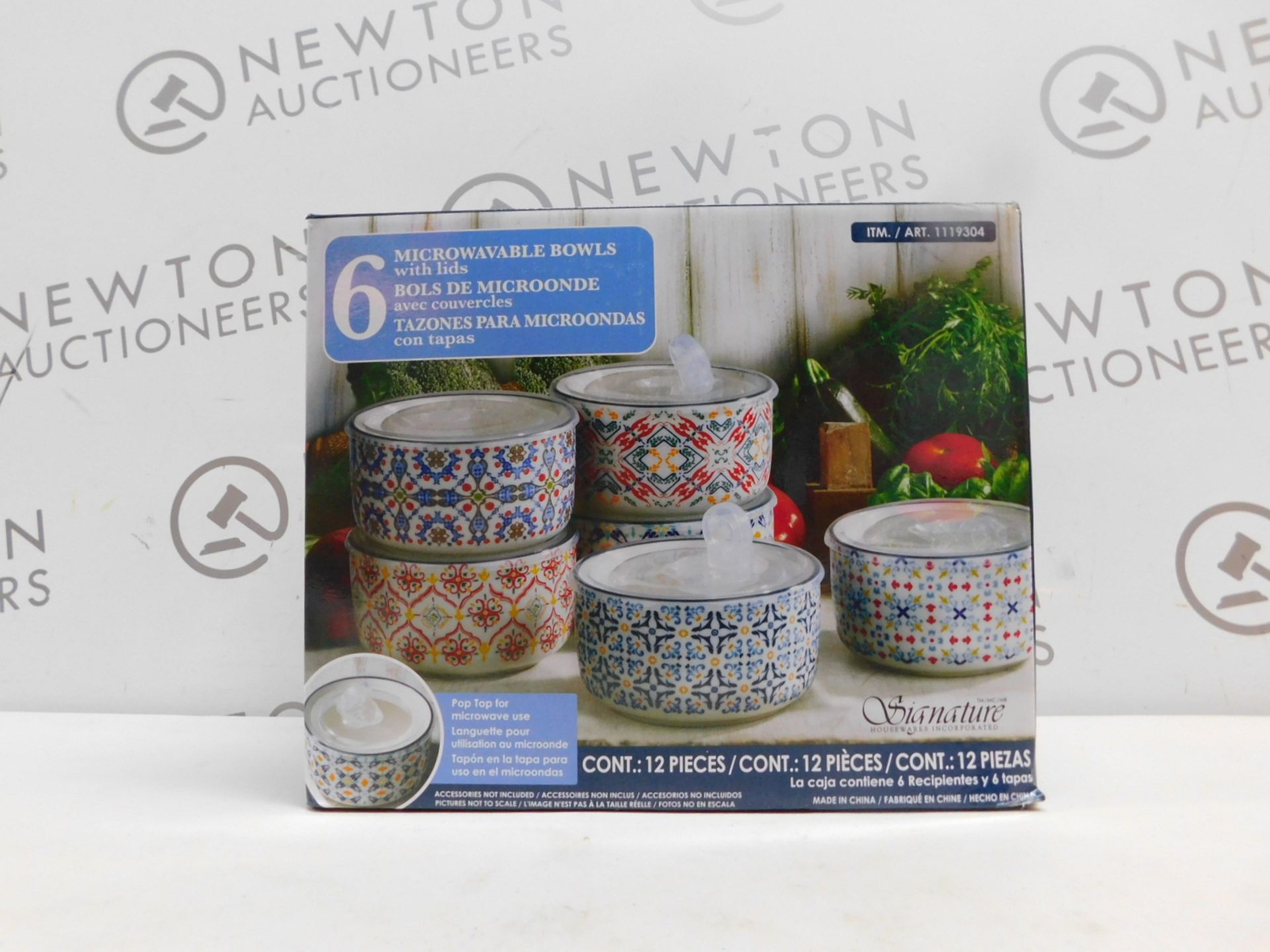 1 BOXED SET OF 5 SIGNATURE MICROWAVABLE STORAGE BOWLS WITH LIDS RRP Â£44.99
