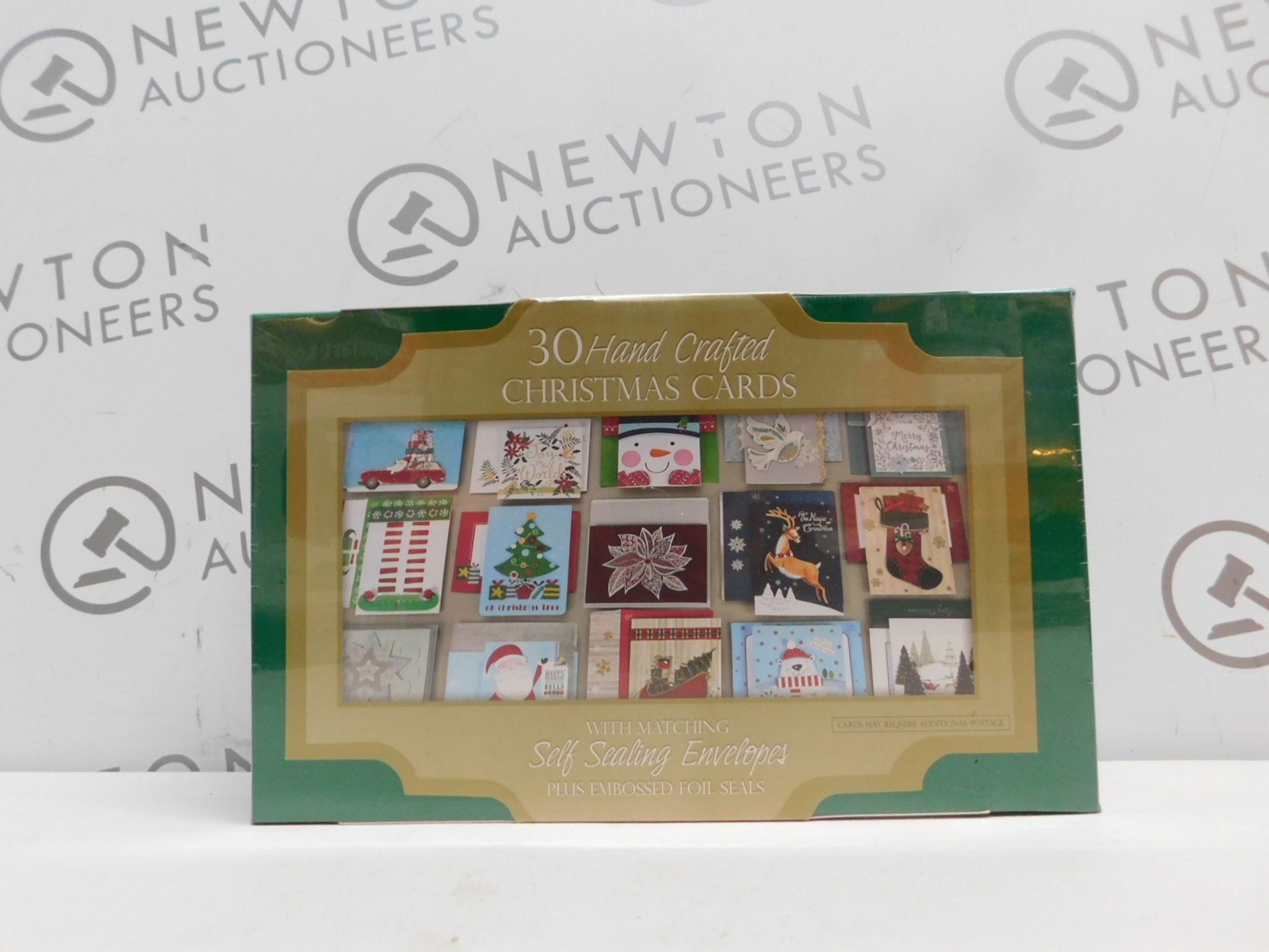 1 BRAND NEW SEALED BOX OF 30 HANDCRAFTED CHRISTMAS CARDS WITH SELF-SEALING ENVELOPES RRP Â£29.99