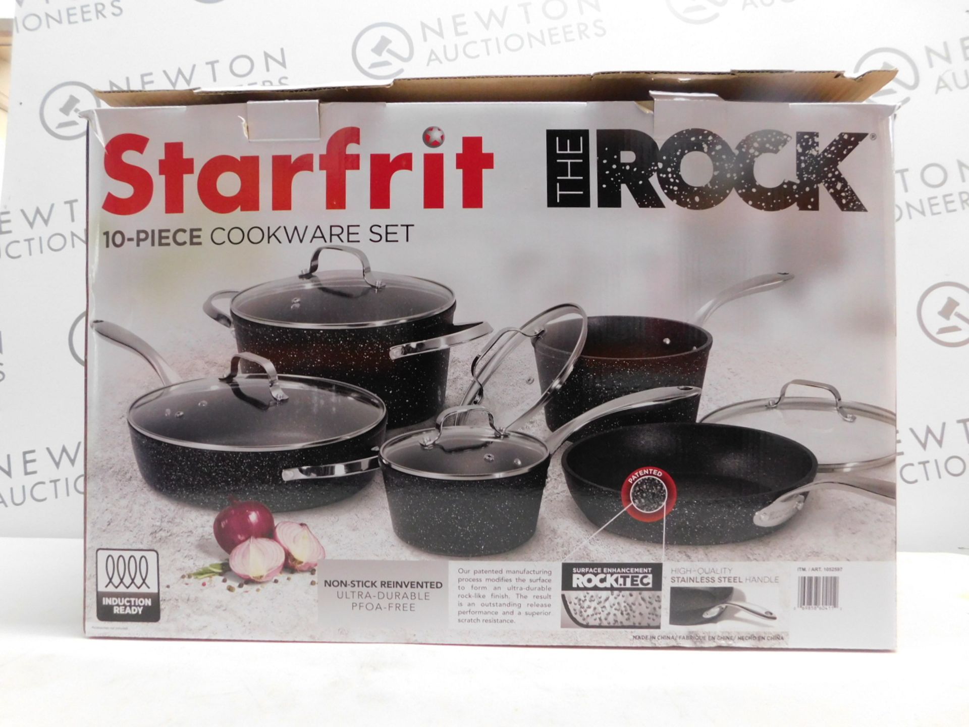 1 BOXED STARFRIT THE ROCK 10 PIECE COOKWARE PAN SET RRP Â£149.99