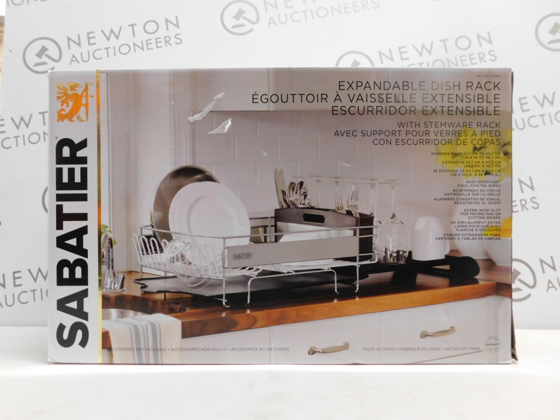 1 BOXED SABATIER EXPANDABLE DISH RACK RRP Â£44.99