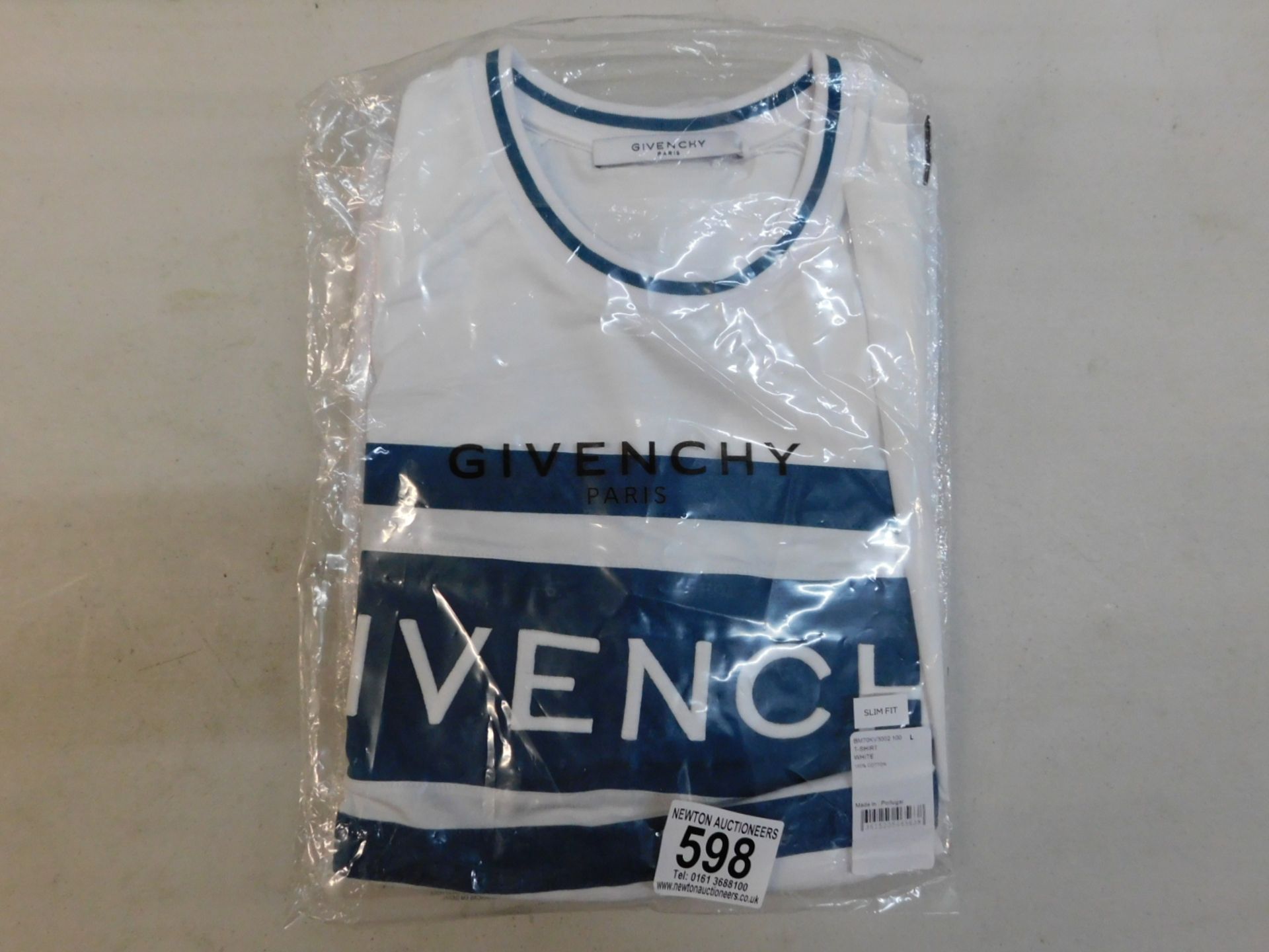 1 NEW GIVENCHY WHITE LONG SLEEVE TOP SIZE L RRP Â£99