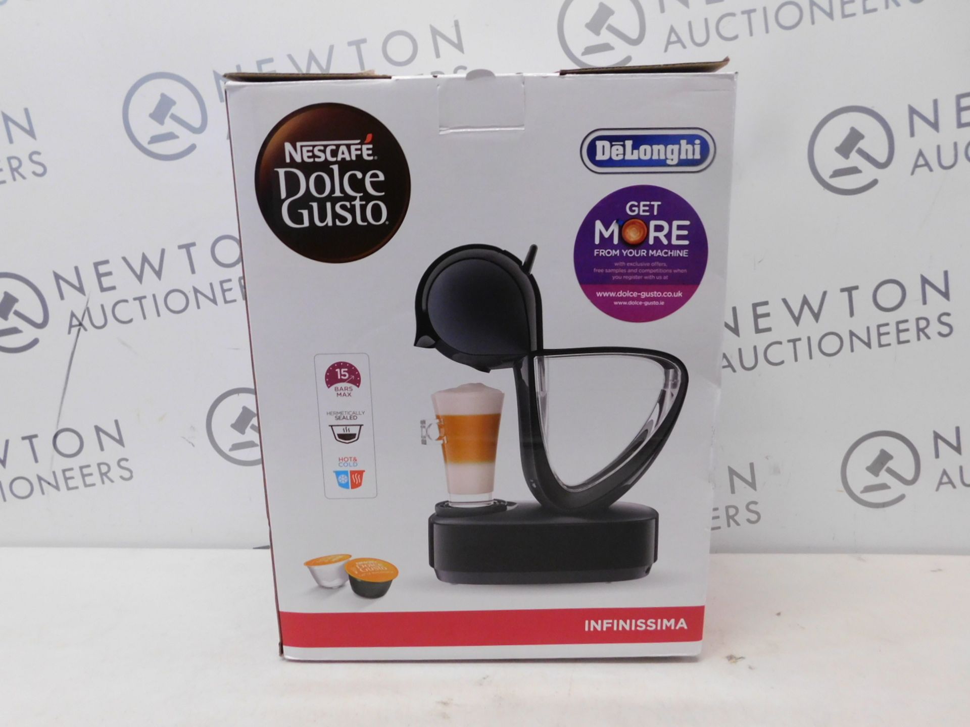 1 BOXED NESCAFE DOLCE GUSTO INFINISSIMA AUTOMATIC COFFEE POD MACHINE BY KRUPS RRP Â£114.99