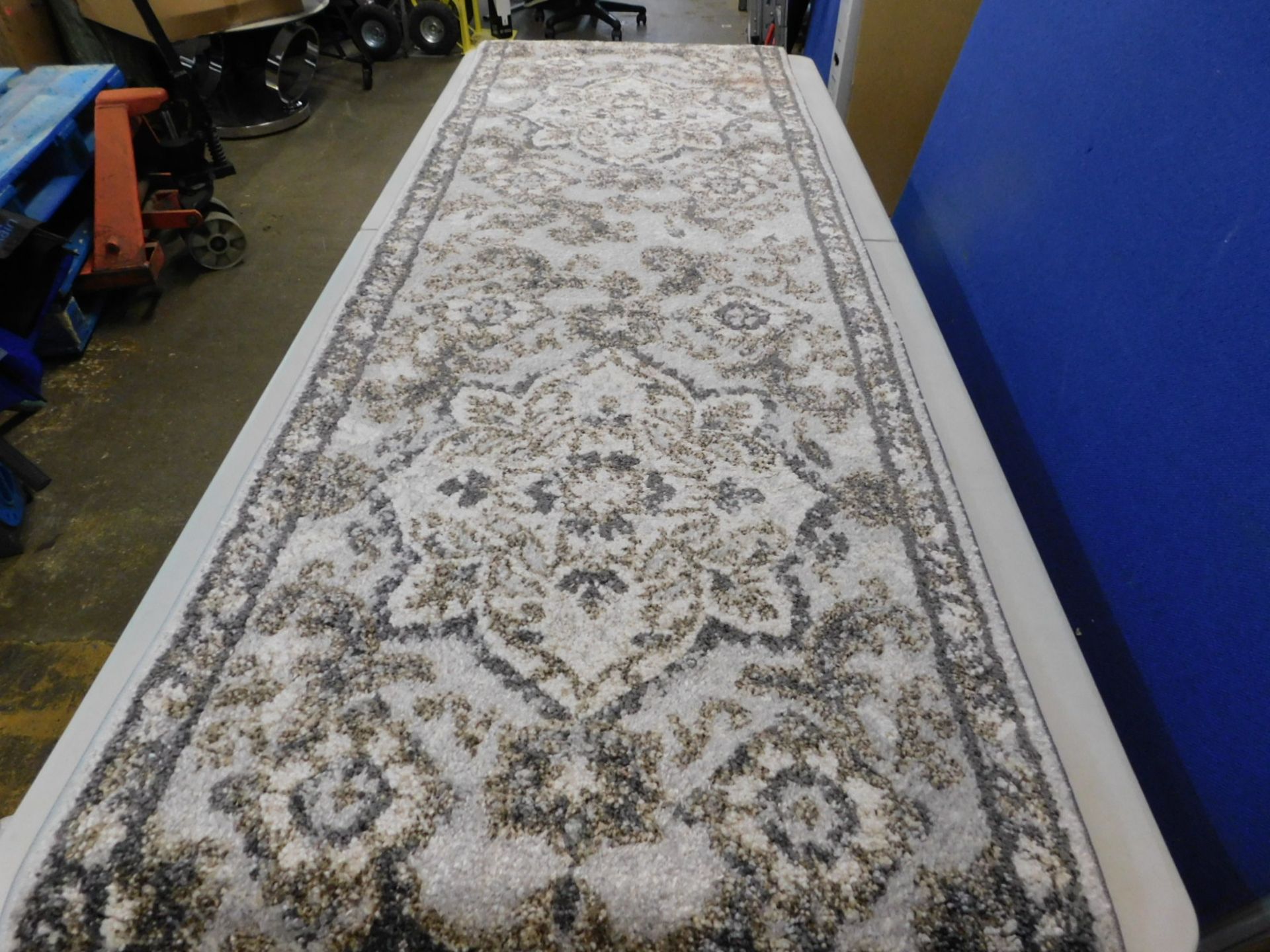 1 TORINO JAYA GRAY 66CM X 244CM RUG RRP Â£79.99