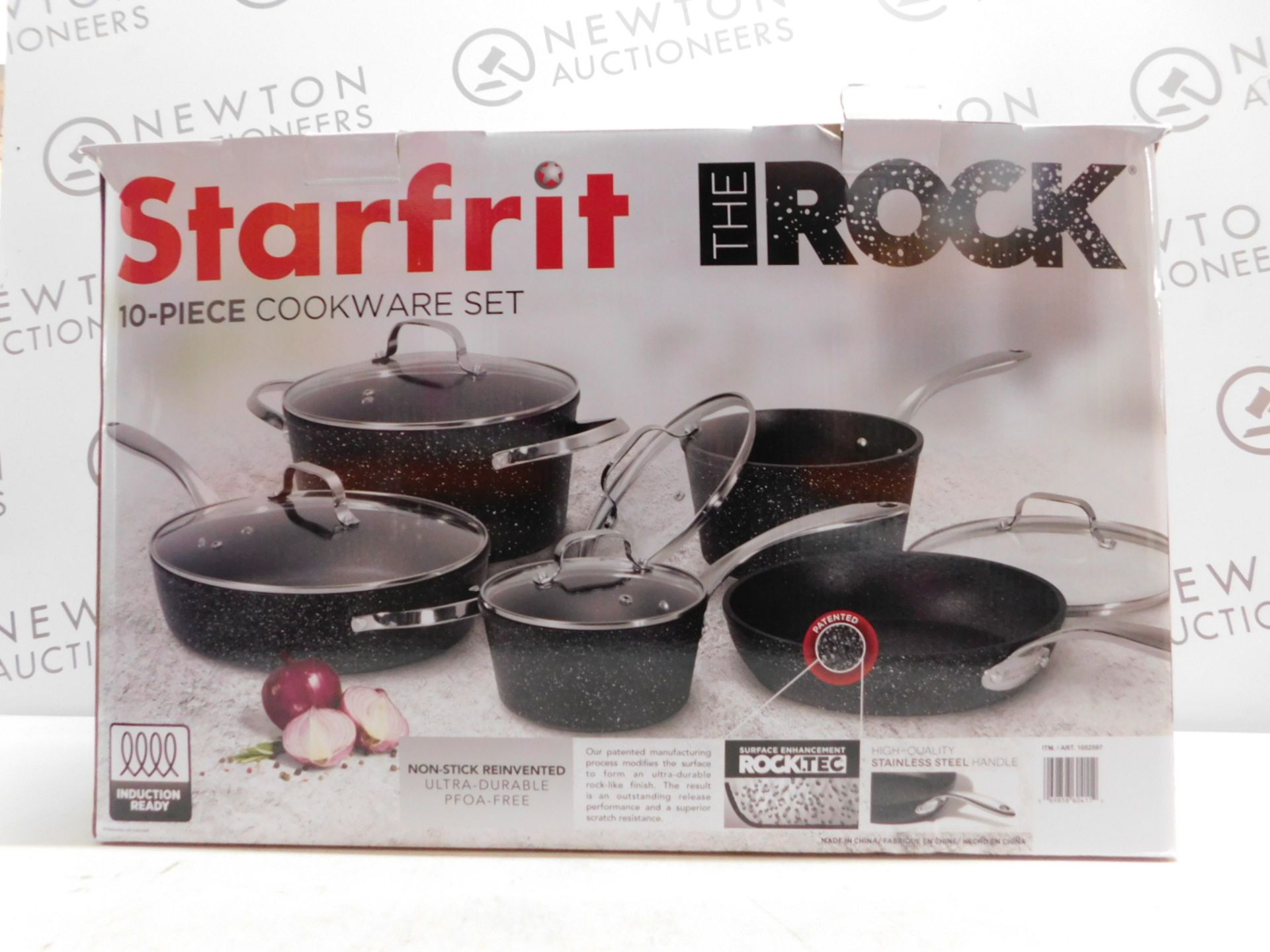 1 BOXED STARFRIT THE ROCK 10 PIECE COOKWARE PAN SET RRP Â£149.99