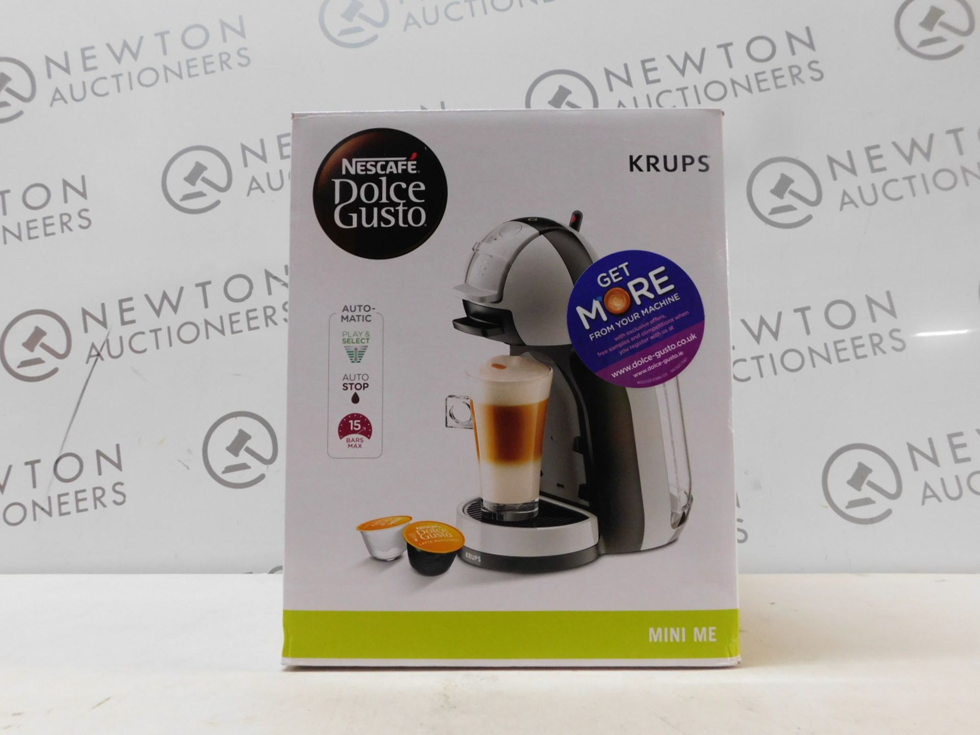 1 BOXED NESCAFE DOLCE GUSTO MINI ME AUTOMATIC COFFEE POD MACHINE BY KRUPS RRP Â£89.99