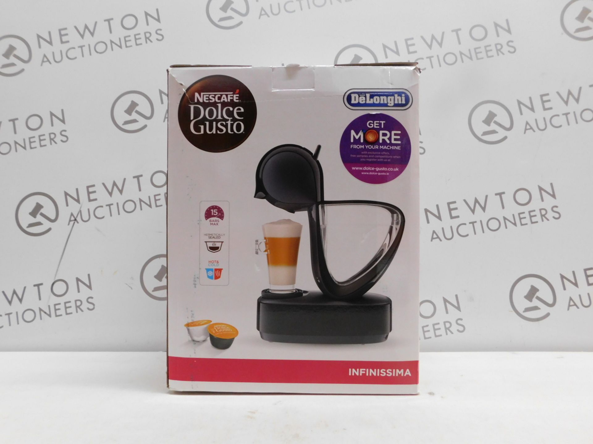 1 BOXED NESCAFE DOLCE GUSTO INFINISSIMA AUTOMATIC COFFEE POD MACHINE BY DELONGHI RRP Â£114.99