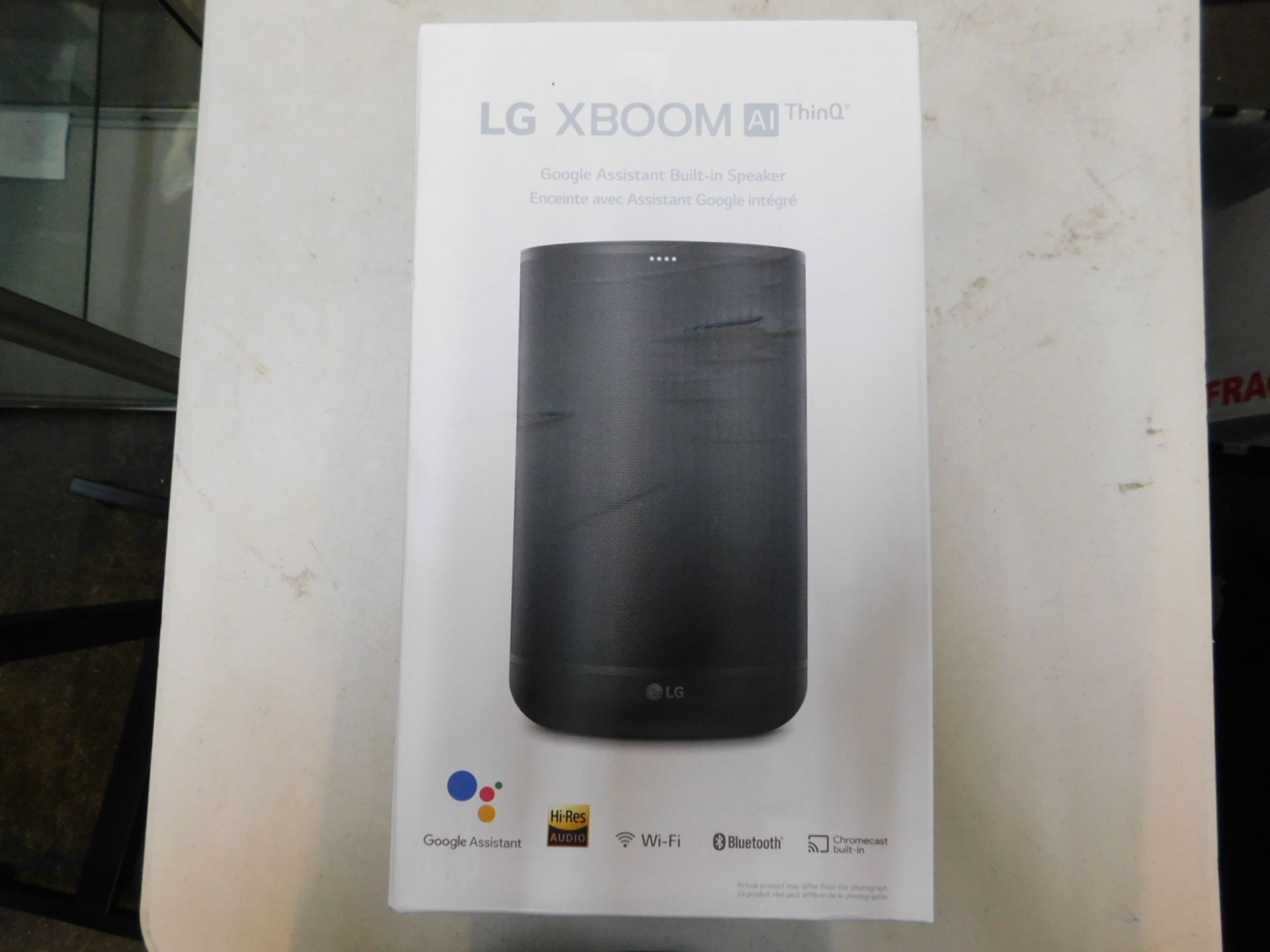 1 BOXED LG THINQ SPEAKER WITH GOOGLE ASSIST RRP Â£99.99