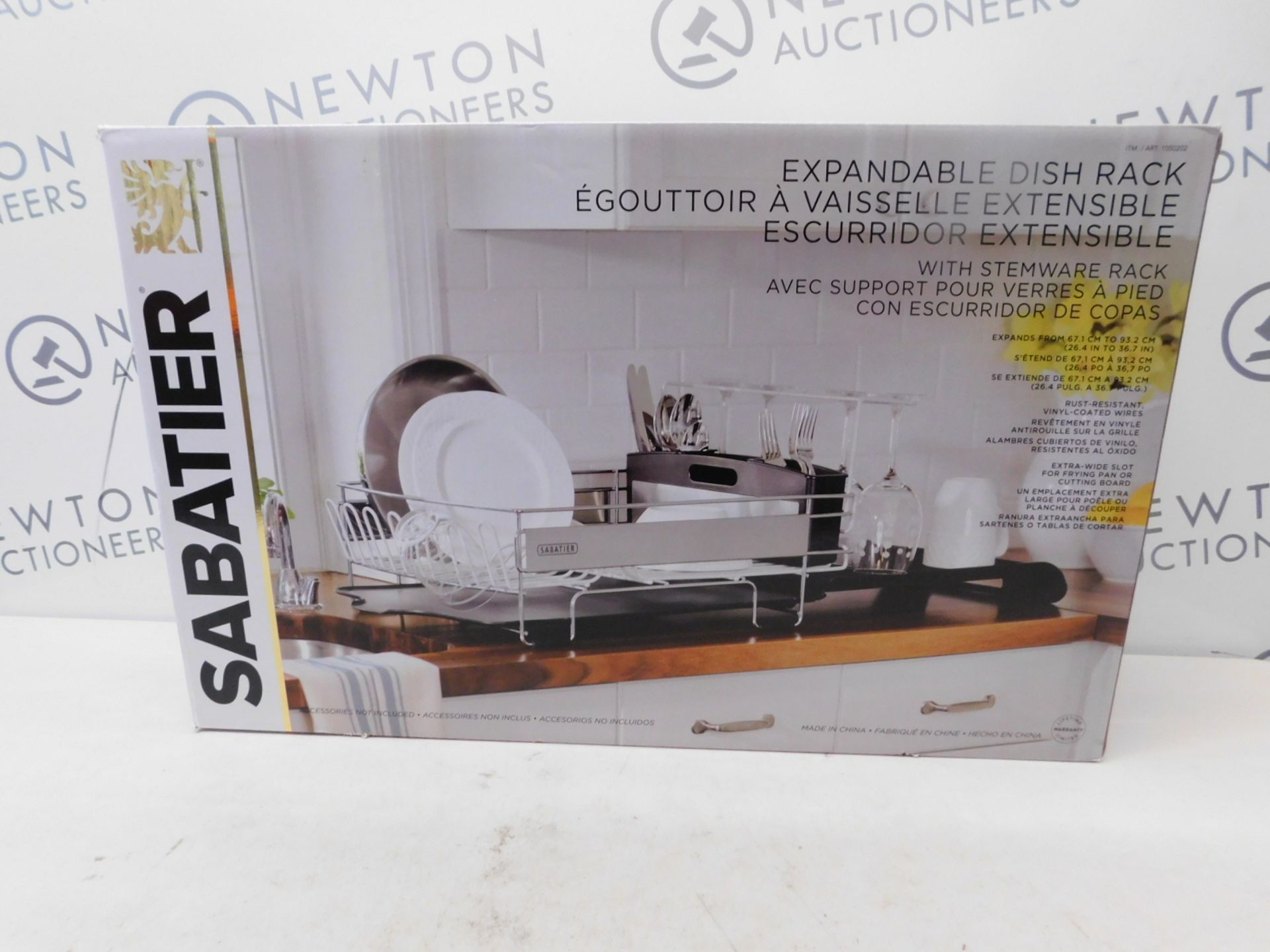 1 BOXED SABATIER EXPANDABLE DISH RACK RRP Â£44.99