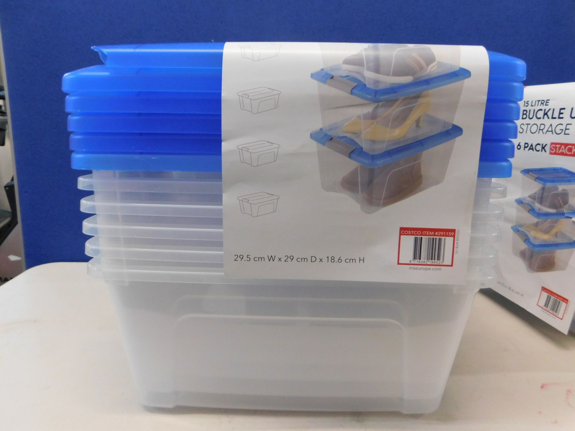 1 SET OF 5 STORAGE BOXES WITH LIDS RRP Â£34.99