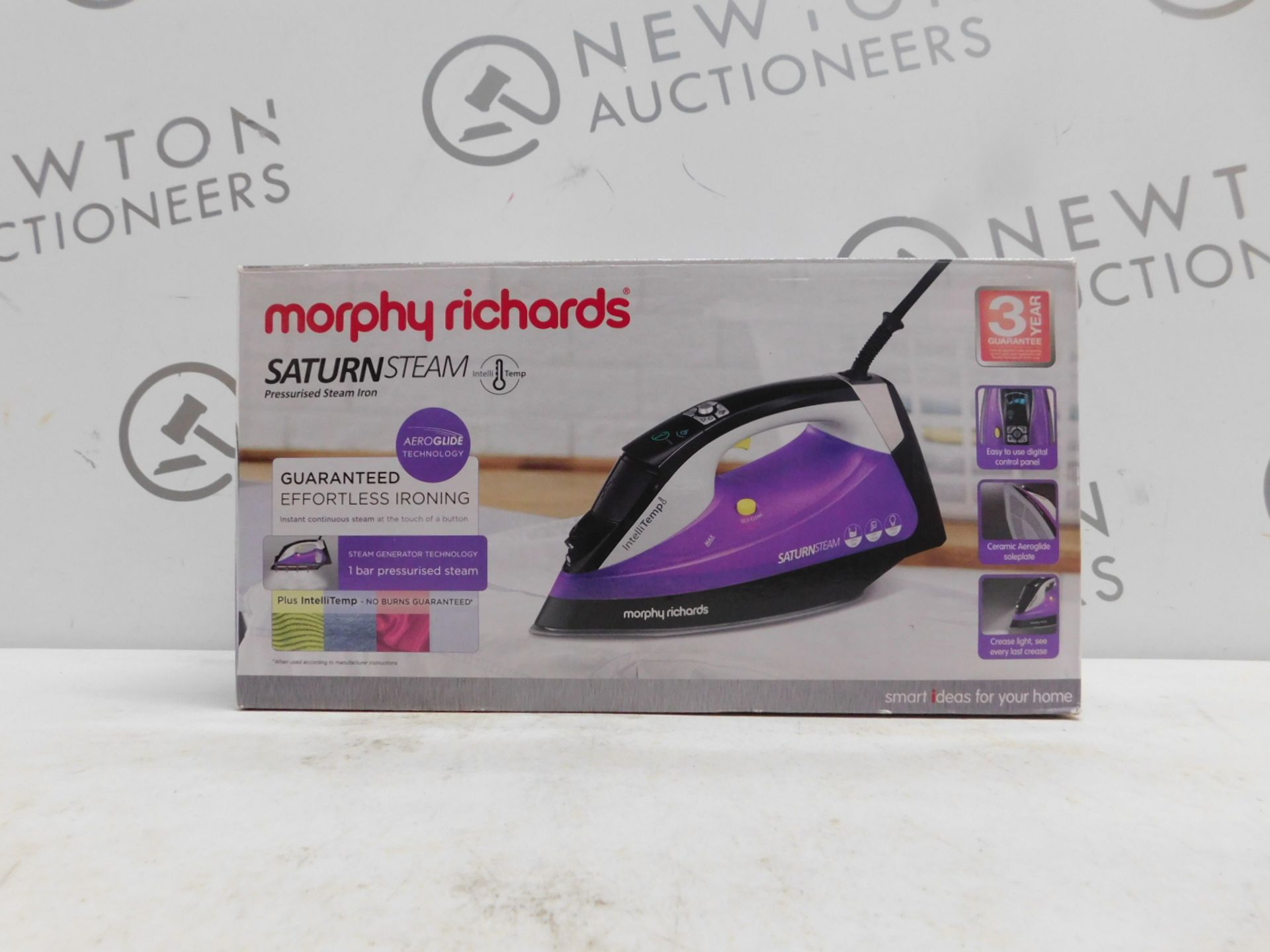1 BOXED MORPHY RICHARDS SATURN STEAM IRON RRP Â£44.99