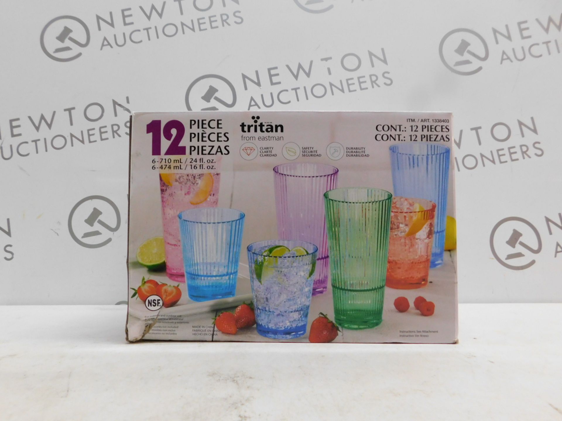 1 BOXED TRITAN OMBRE ACRYLIC 6 IN BOX DRINKWARE SET RRP Â£29.99