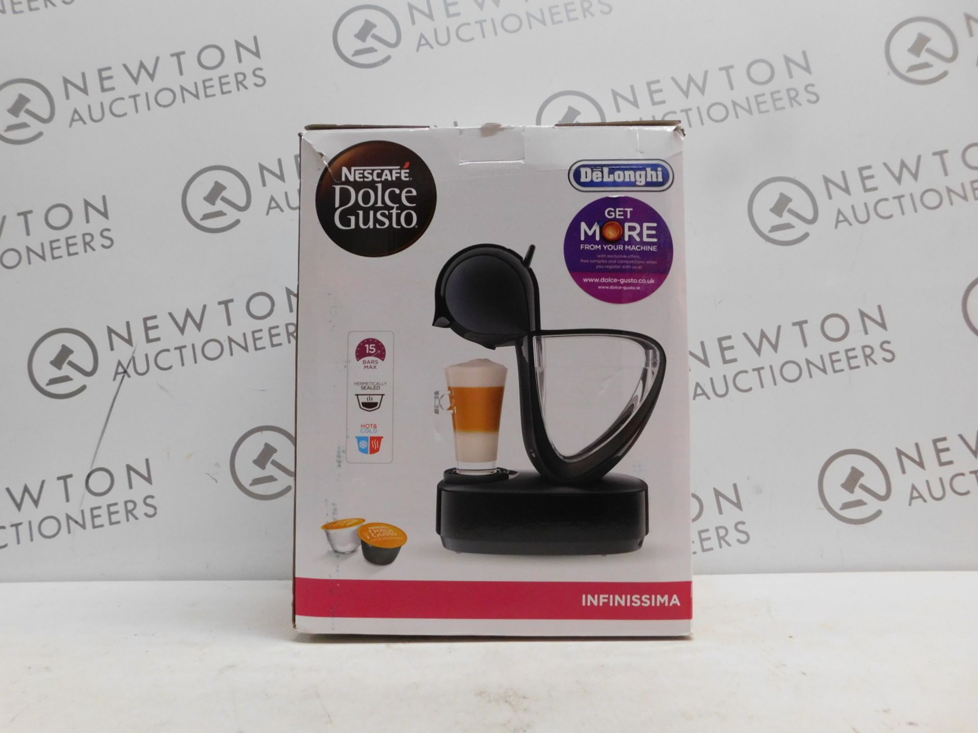 1 BOXED NESCAFE DOLCE GUSTO INFINISSIMA AUTOMATIC COFFEE POD MACHINE BY DELONGHI RRP Â£114.99