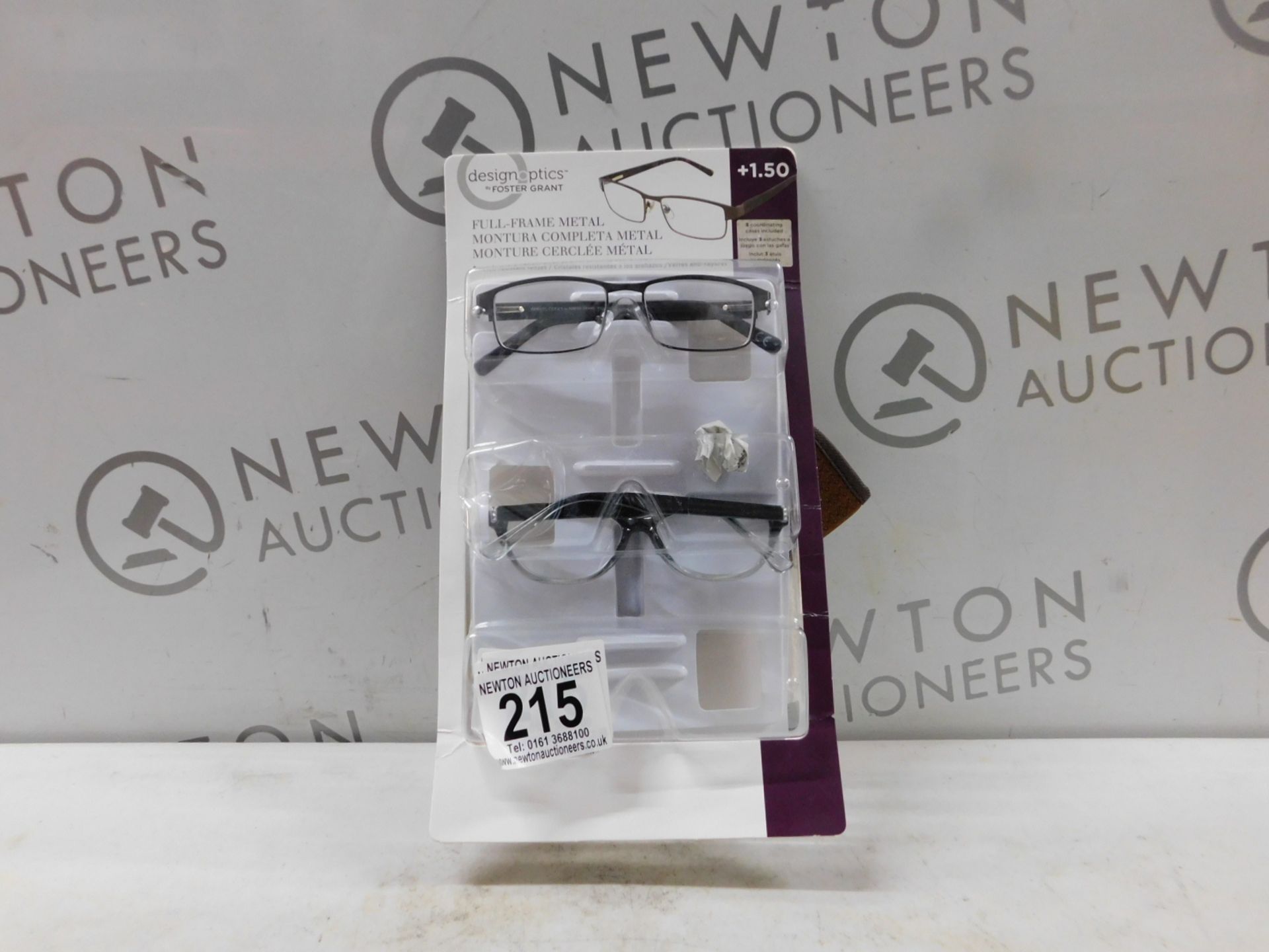 1 PACK OF DESIGN OPTICS READING GLASSES IN +1.50 STRENGTH RRP Â£19.99