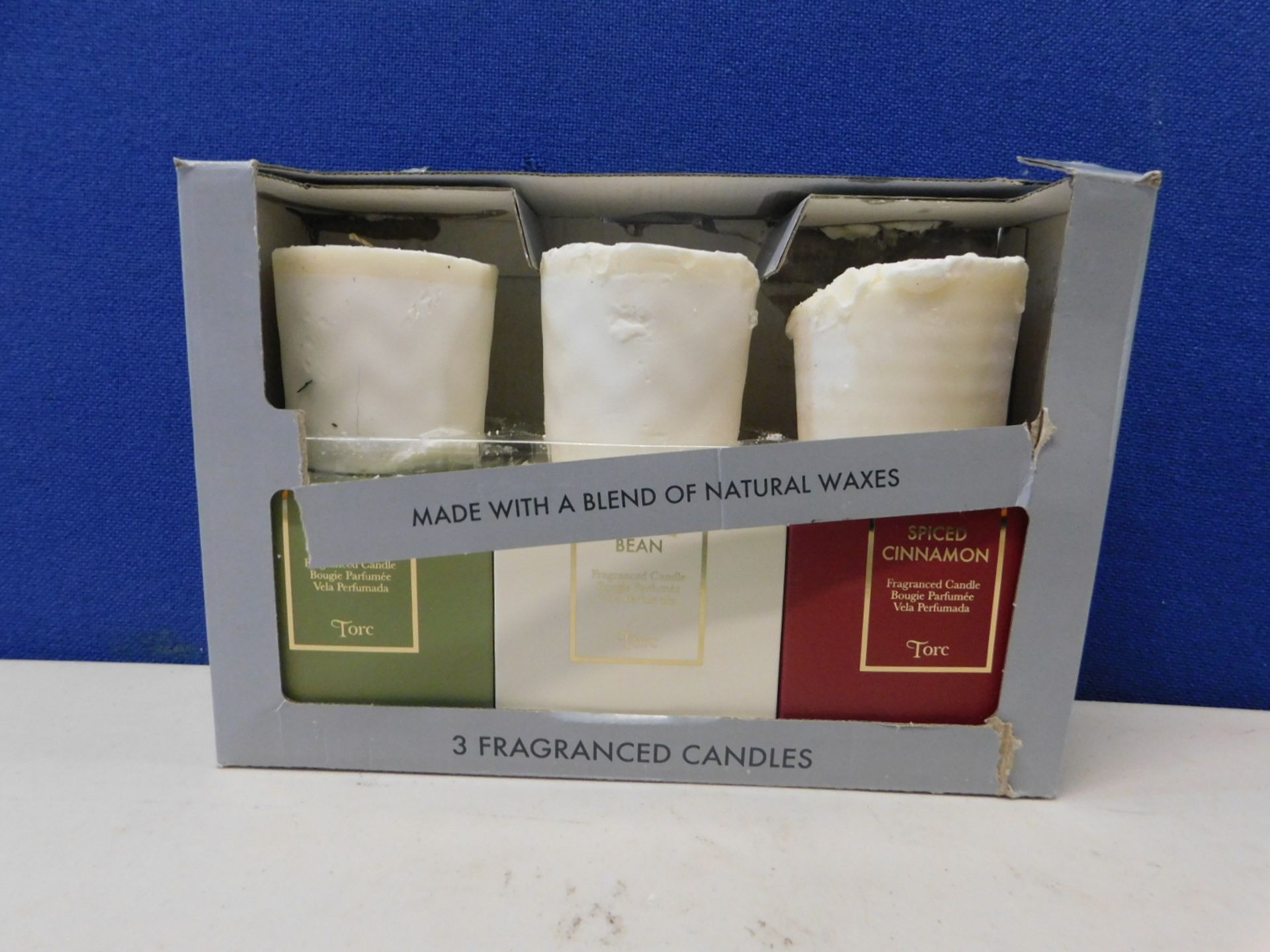 1 BOXED SET OF 3 TORC VARIETY FRAGRANCED CANDLES WITH GIFT BOXES RRP Â£39.99