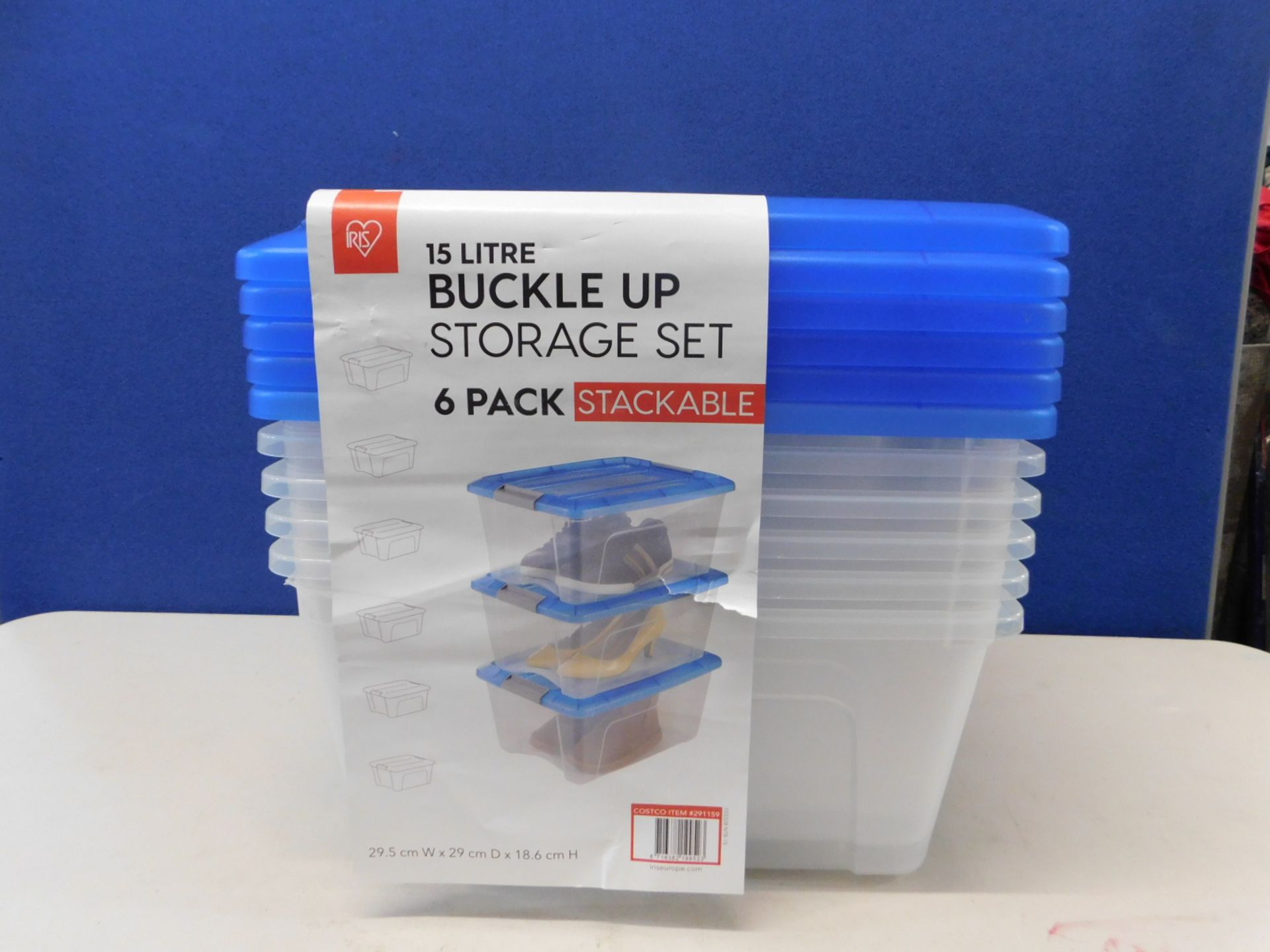 1 SET OF 5 STORAGE BOXES WITH LIDS RRP Â£34.99