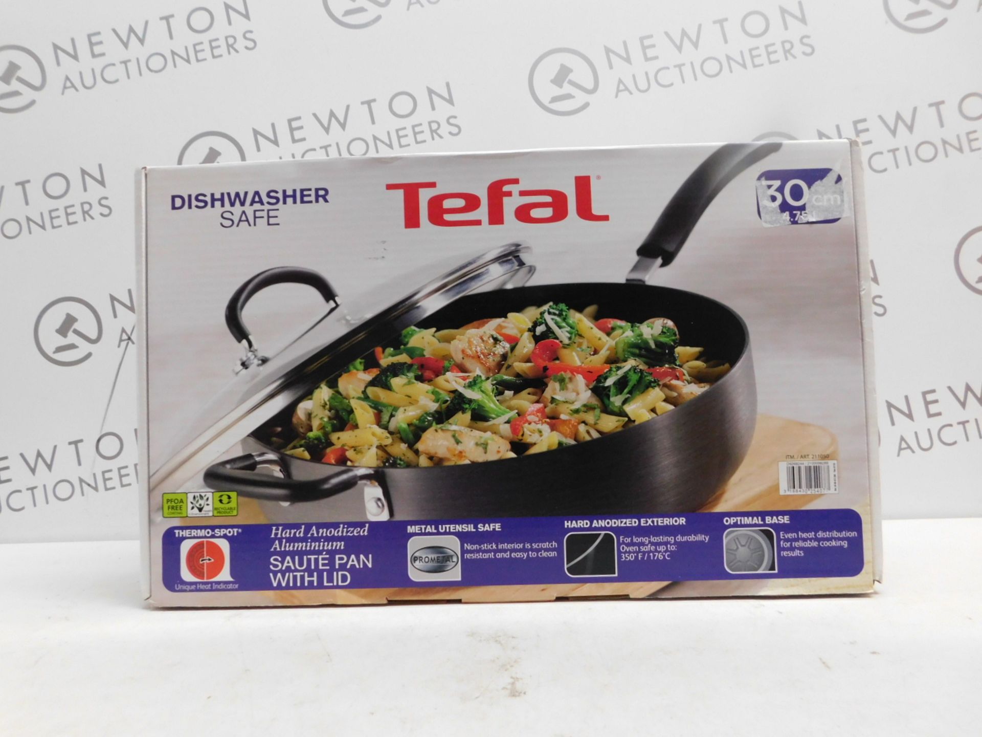 1 BOXED TEFAL HARD ANODIZED ALUMINIUM 30CM SAUTE PAN/SKILLET 4.75L RRP Â£39