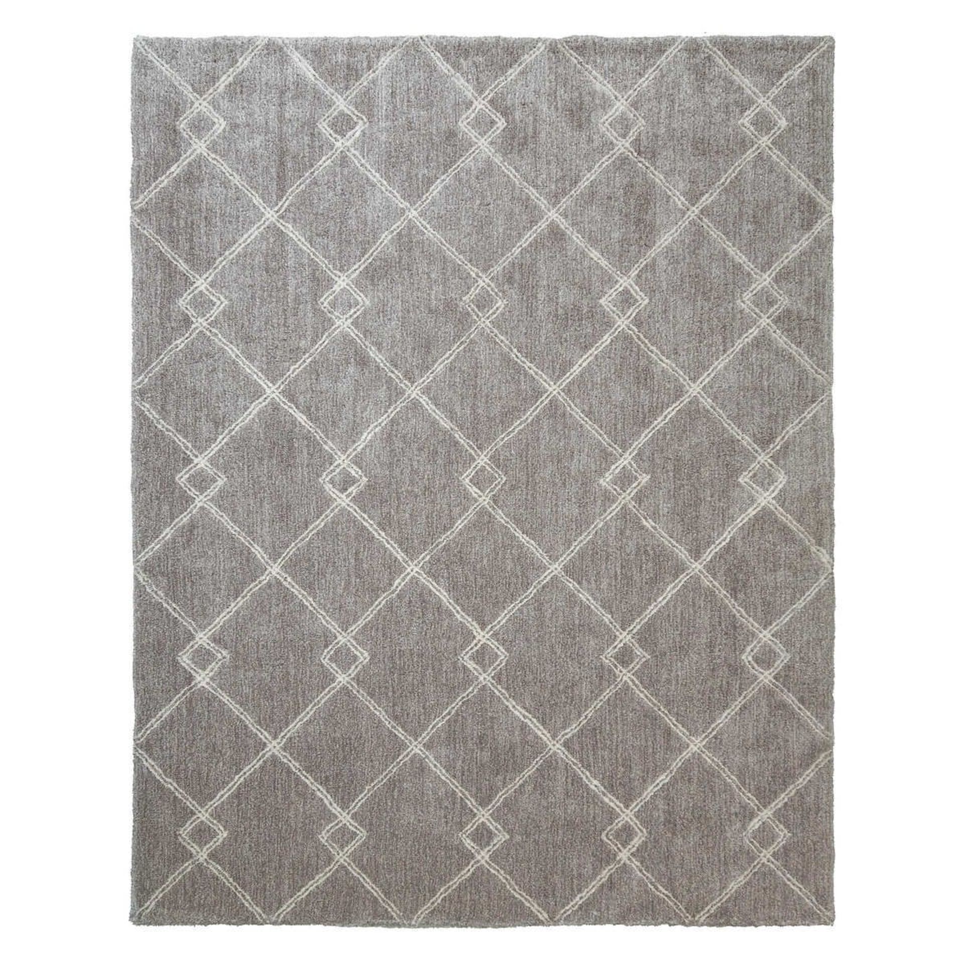 1 SOFT-STEP MICROFIBER SHAG RUG IN TONGVA LT GRAY COLUR SIZE 160CM BY 213CM RRP Â£199