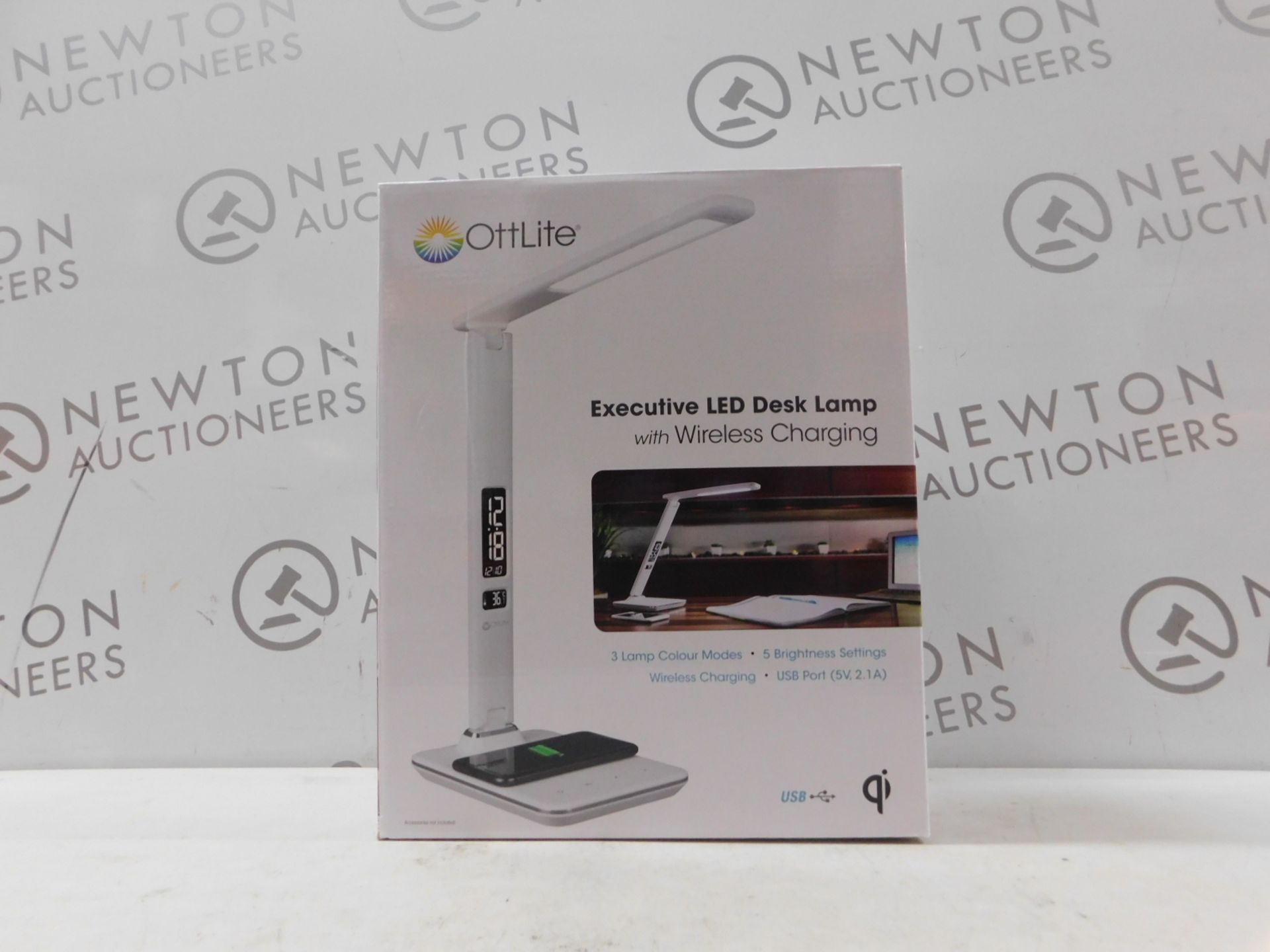 1 BOXED OTTLITE LED DESK LAMP WITH WIRELESS CHARGING RRP Â£49.99