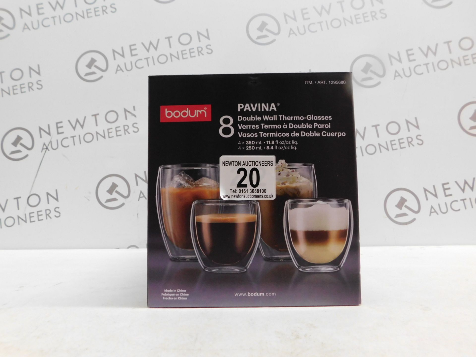 1 BOXED BODUM PAVINA 6PC DOUBLE WALLED THERMO GLASSES RRP Â£79.99