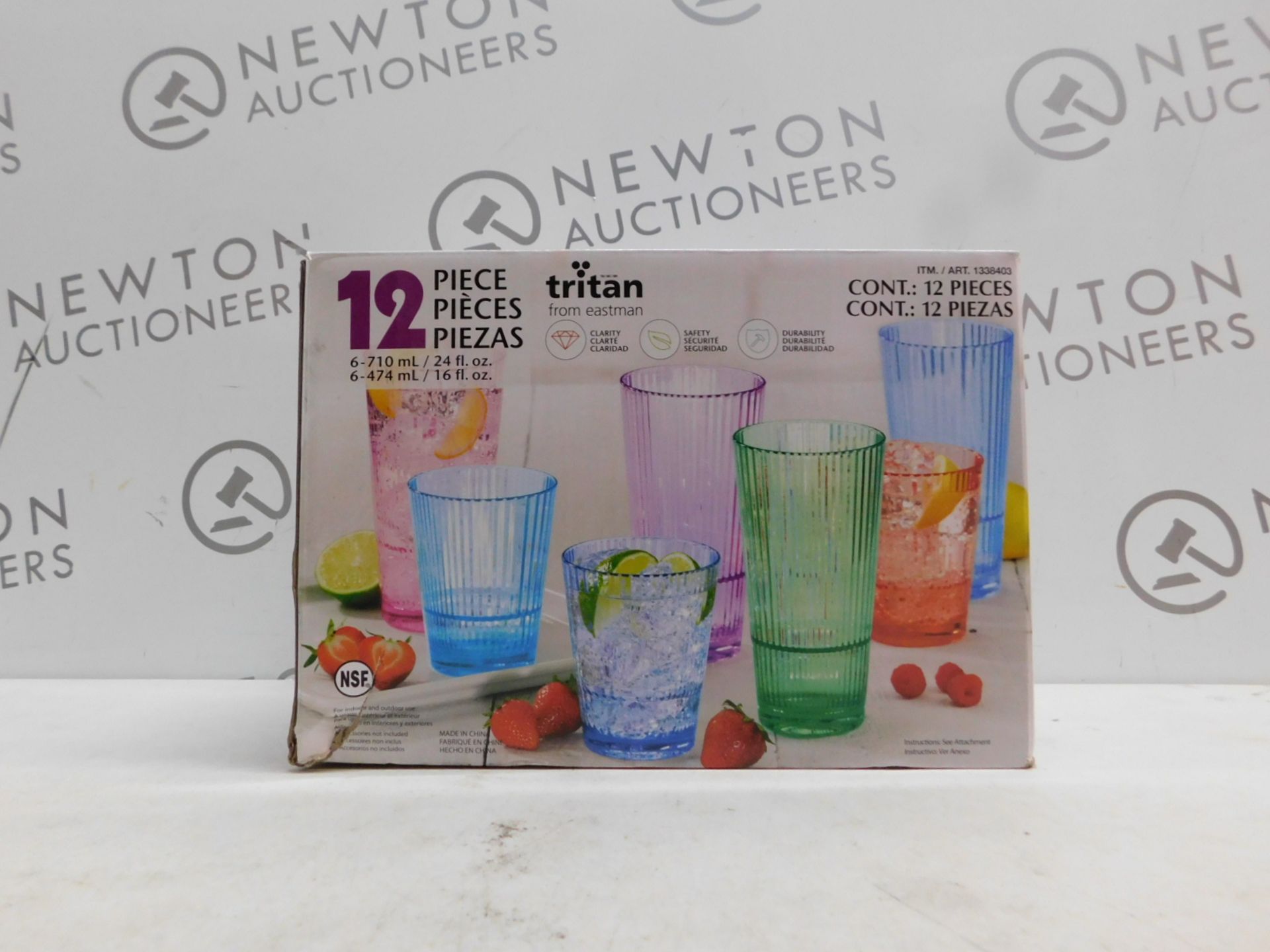 1 BOXED TRITAN OMBRE ACRYLIC DRINKWARE SET RRP Â£29.99 (6 IN BOX)