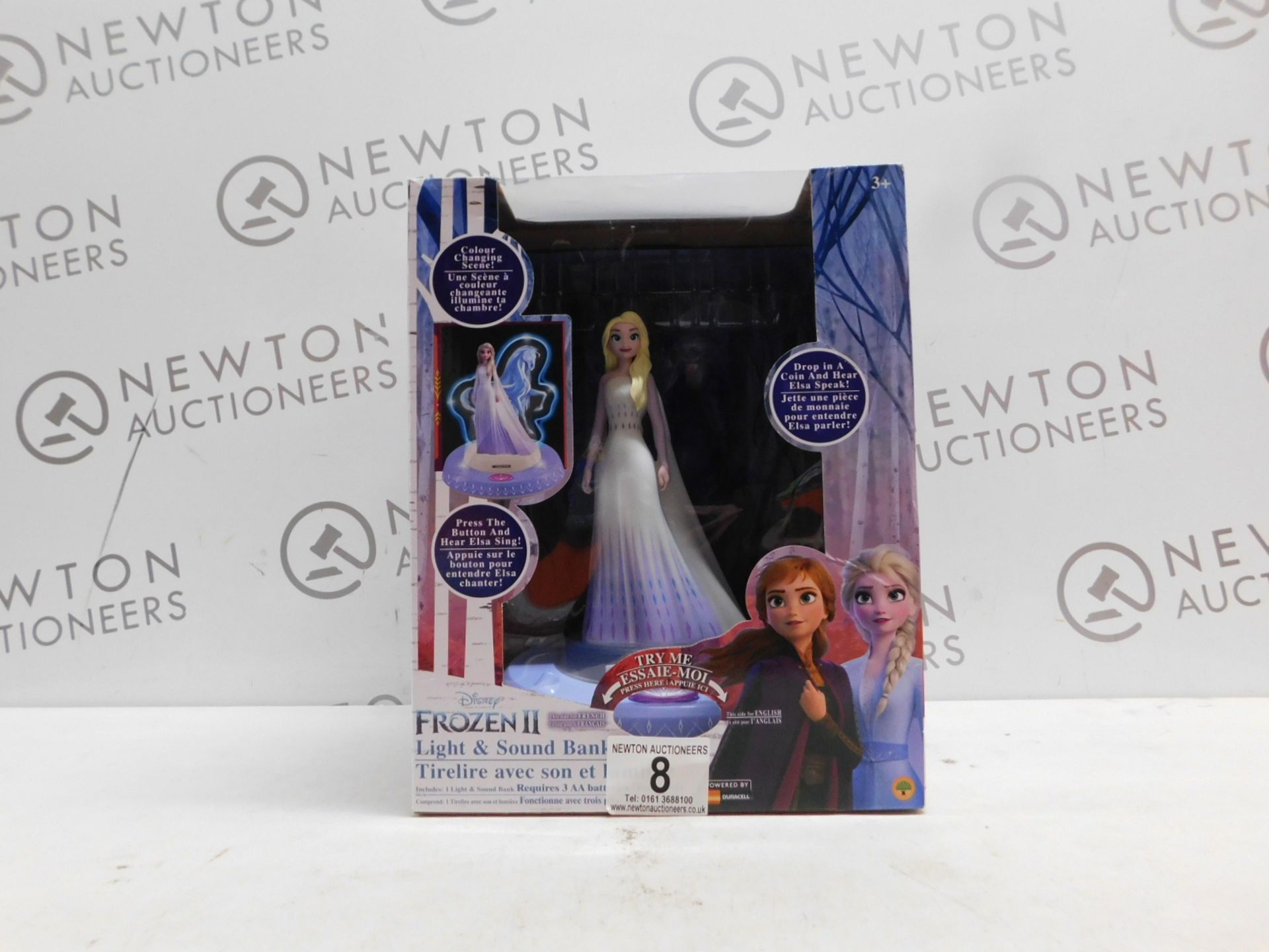 1 BOXED FROZEN LIGHT & SOUND COIN BANK RRP Â£39.99